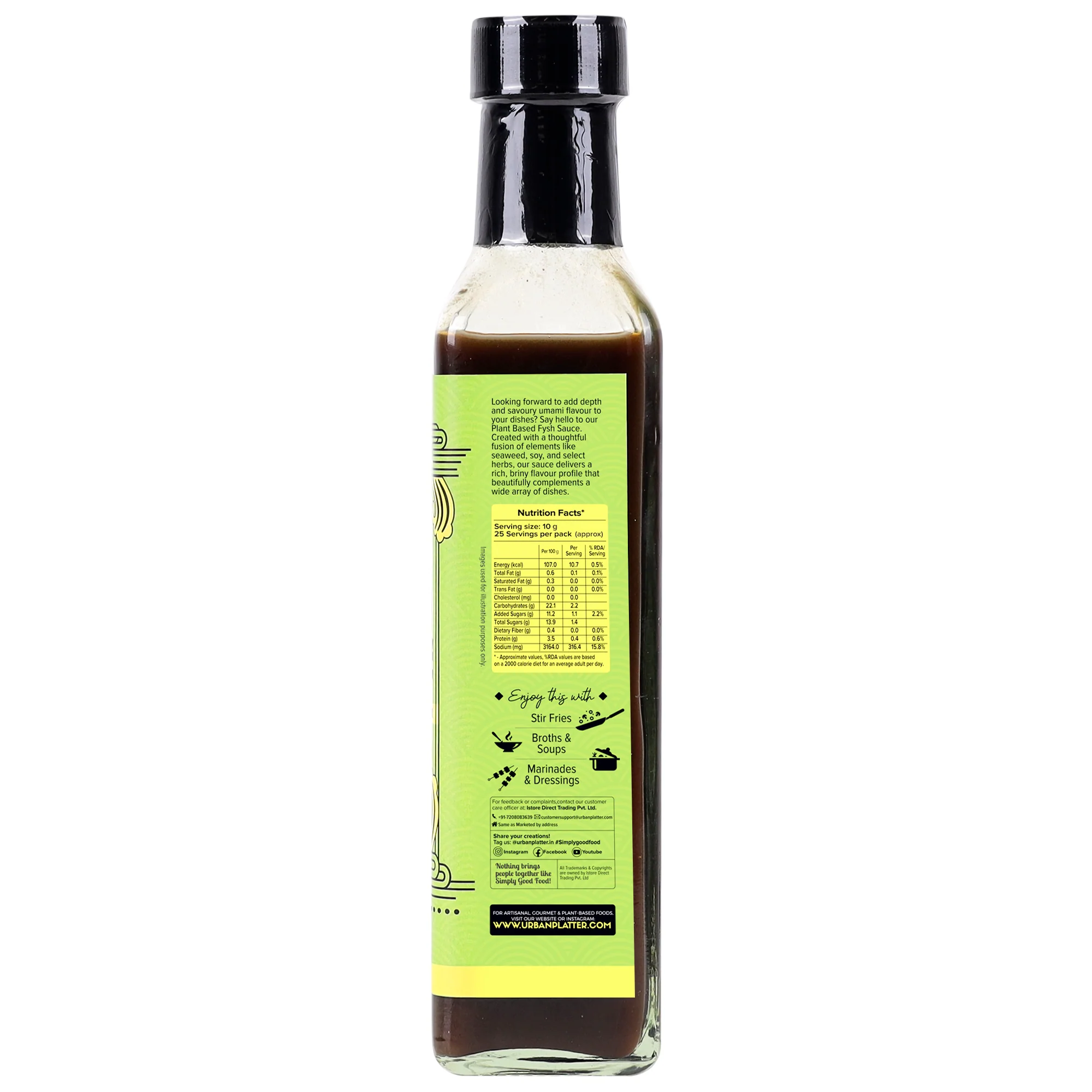 Fysh Sauce, 250g [ Plant Based, Rich Umami Flavour, Asian Condiment] - Image 3