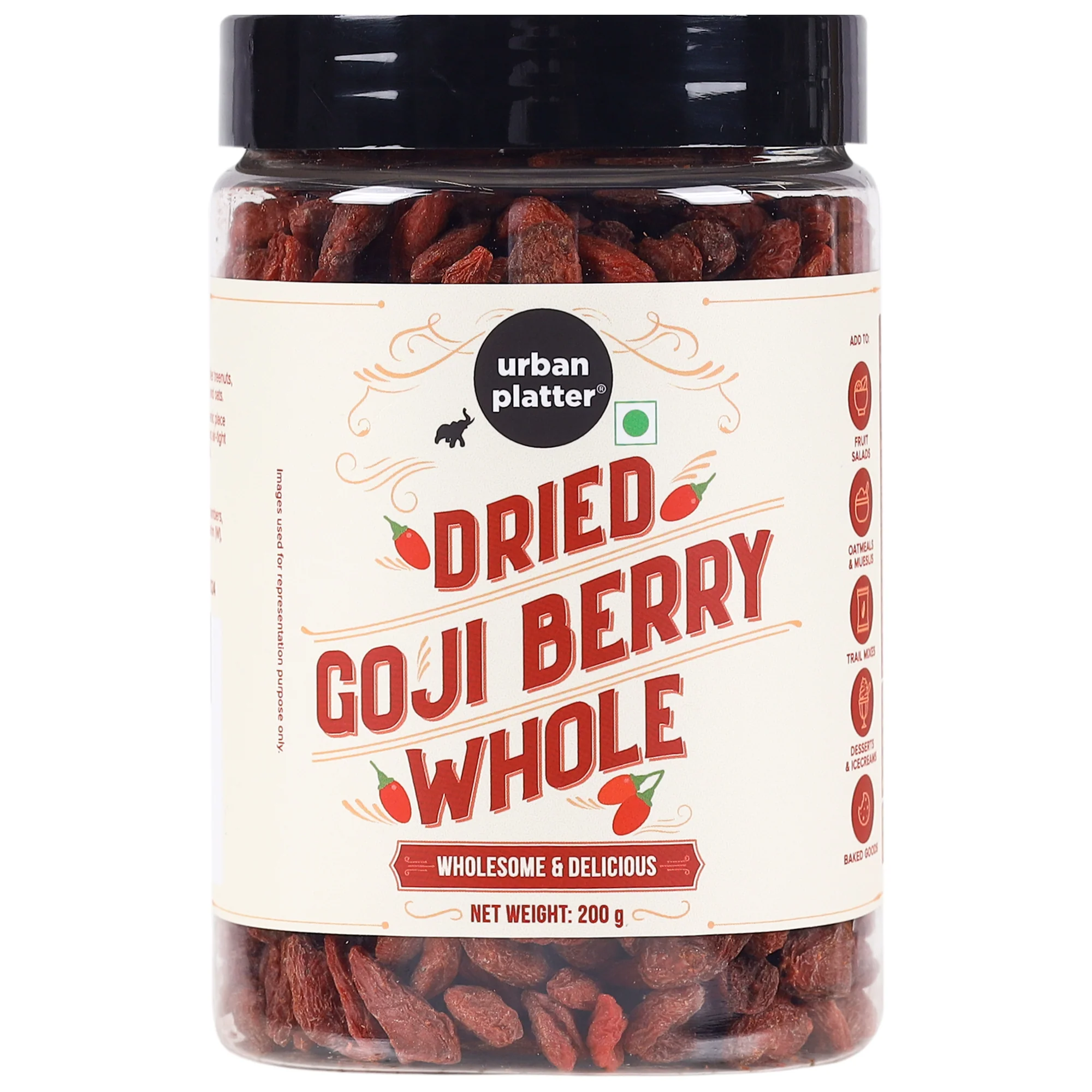Goji Berries, (Antioxidant-Rich Superfood | Naturally Sweet & Chewy | Great for Snacking, Smoothies & Baking)