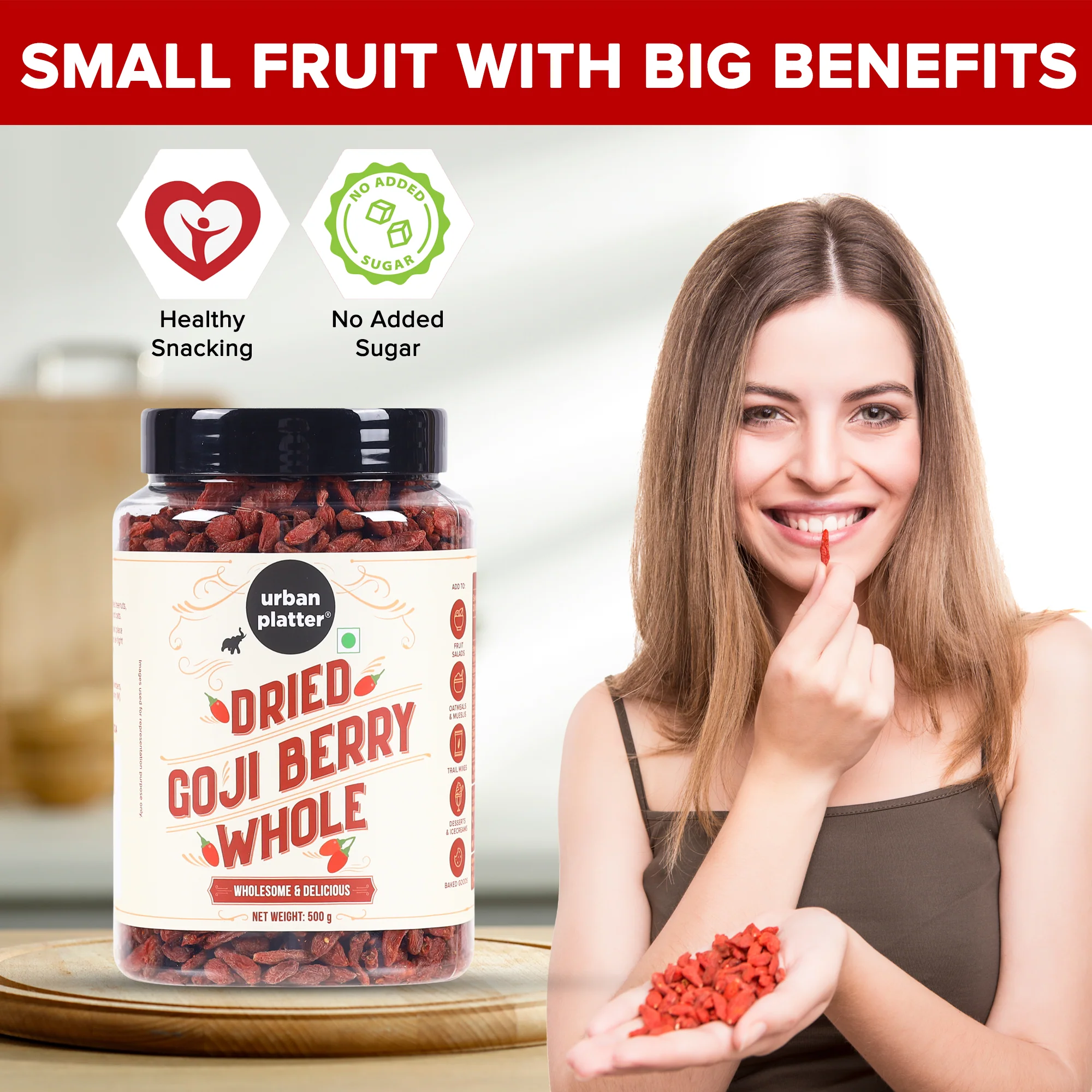 Goji Berries, (Antioxidant-Rich Superfood | Naturally Sweet & Chewy | Great for Snacking, Smoothies & Baking) - Image 6