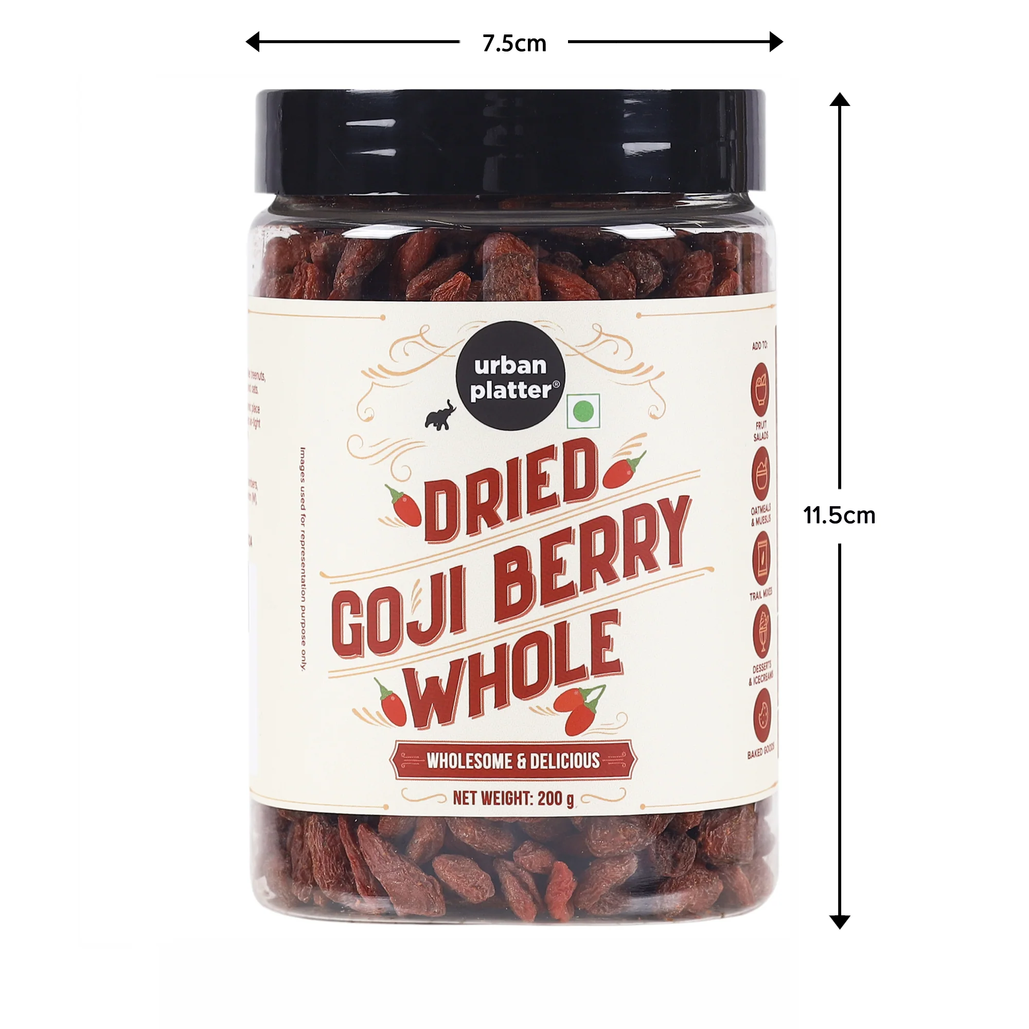 Goji Berries, (Antioxidant-Rich Superfood | Naturally Sweet & Chewy | Great for Snacking, Smoothies & Baking) - Image 8