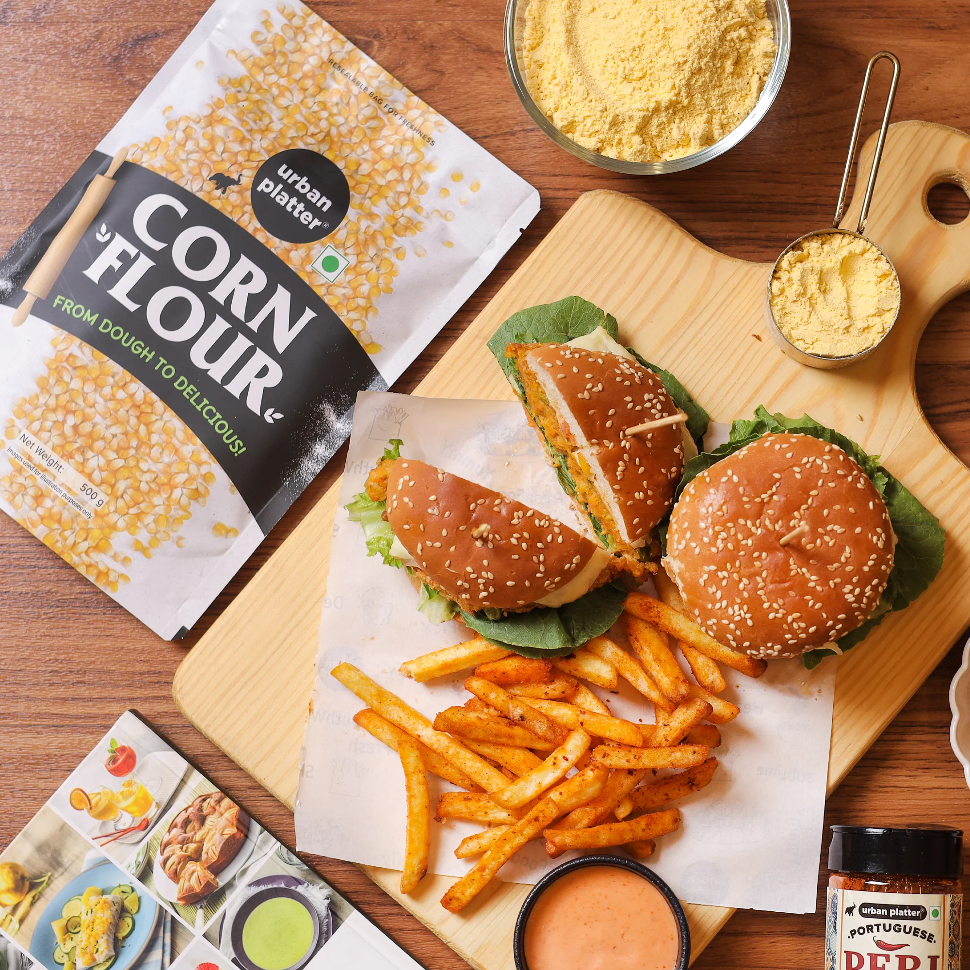 Golden Corn Flour, 500g (Stone-Ground Makka Atta, Naturally Gluten-free, Made from Whole Corn) - Image 4