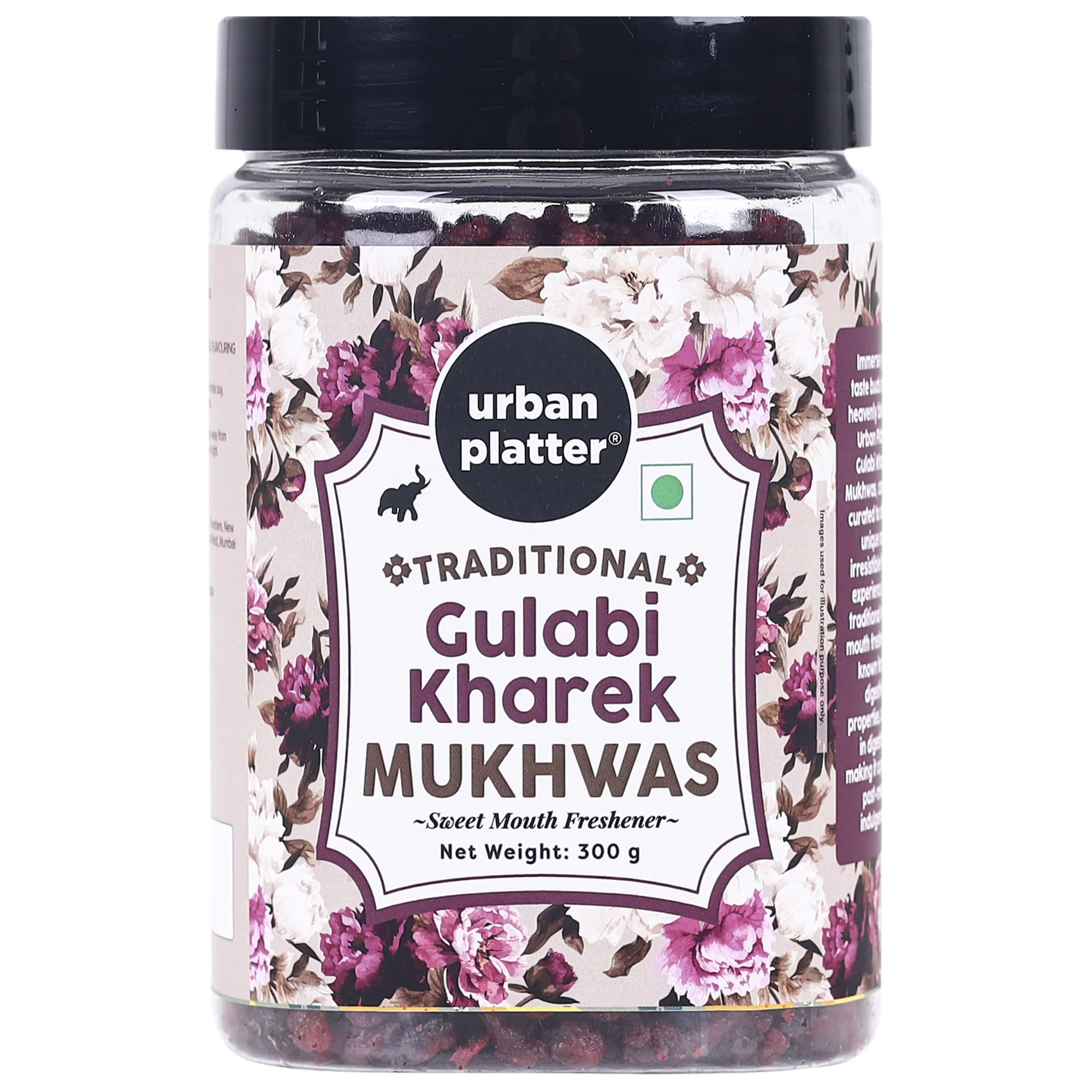 Gulabi Kharek Mukhwas, 300g (Mouth Freshener, Digestive, After-Meal Snack)