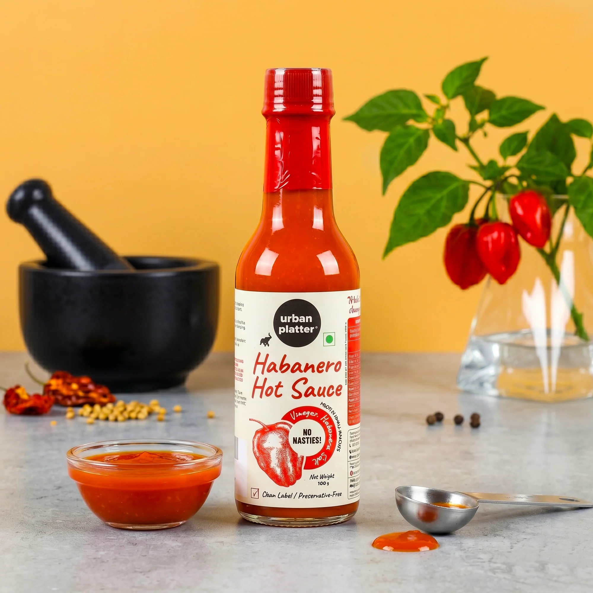 Habanero Hot Sauce, 160g (Fruity & Fiery| Mexican-Style Chilli Sauce | No Artificial Flavours) - Image 4