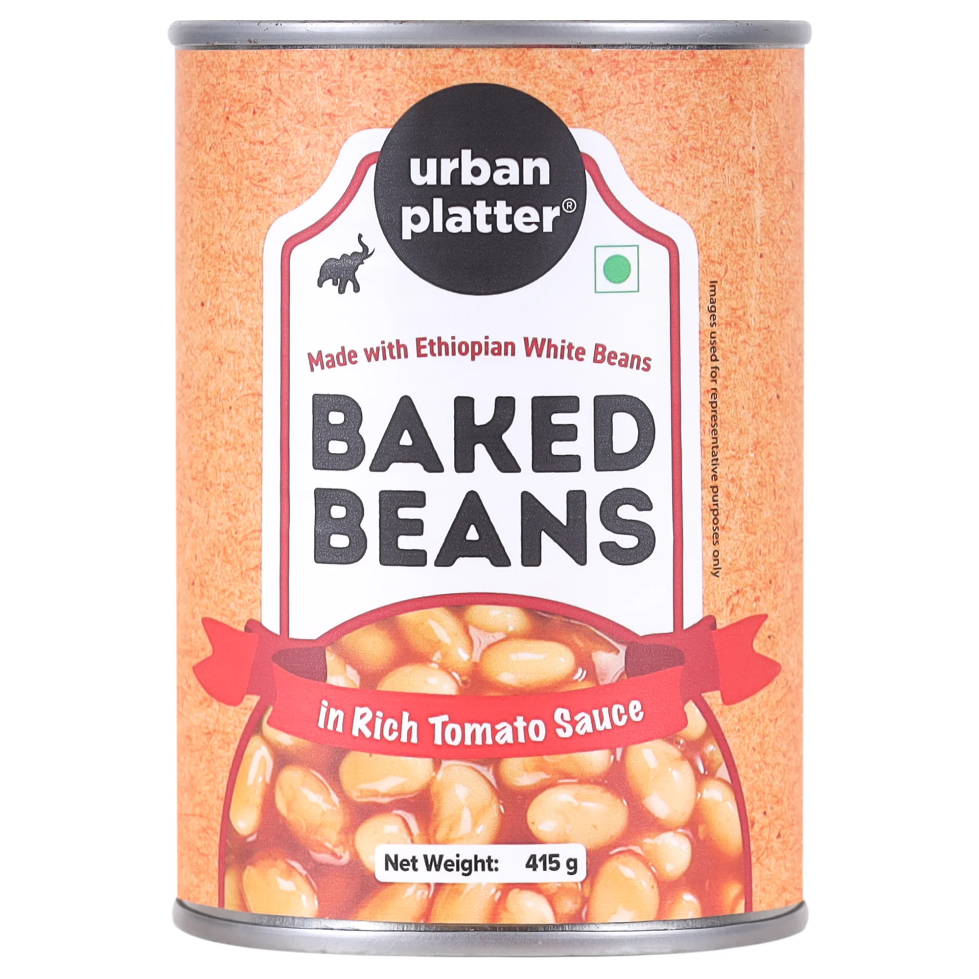 Heat & Eat Ethiopian Baked Beans in Tomato Sauce, 415g