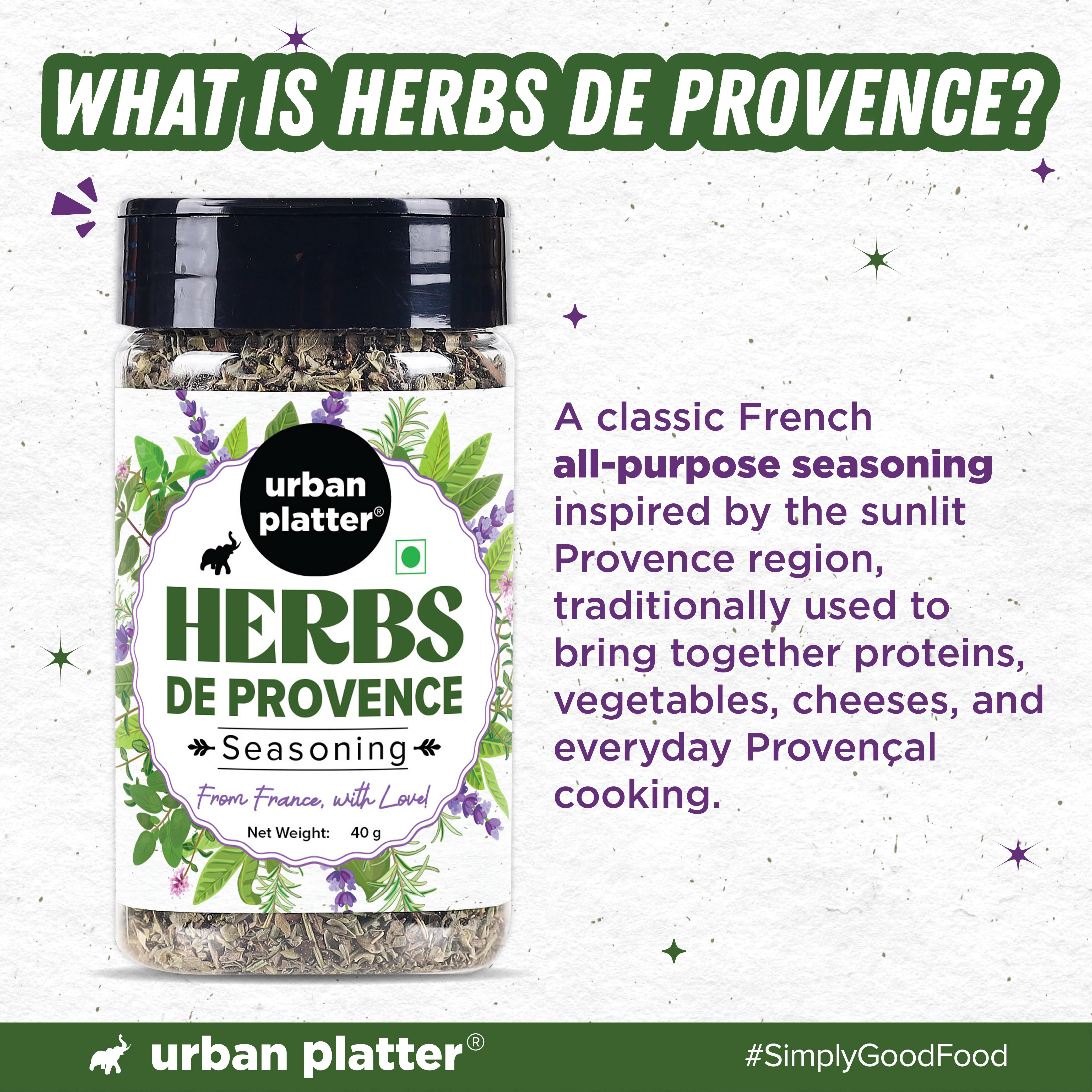 Herbs de Provence Seasoning, 40g (French-inspired, Jain-Friendly, Mesmerising blend of signature herbs) - Image 5