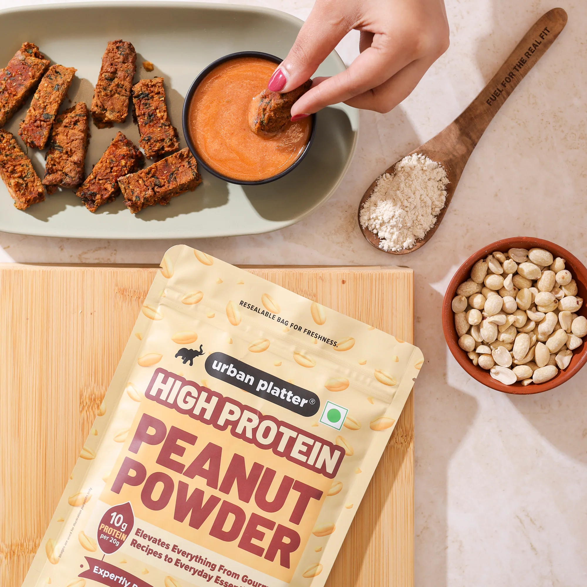 Peanut Protein Powder, 500g (Plant-Based Protein, Low Fat, Ideal for Protein Additions to your Daily Meals) - Image 3