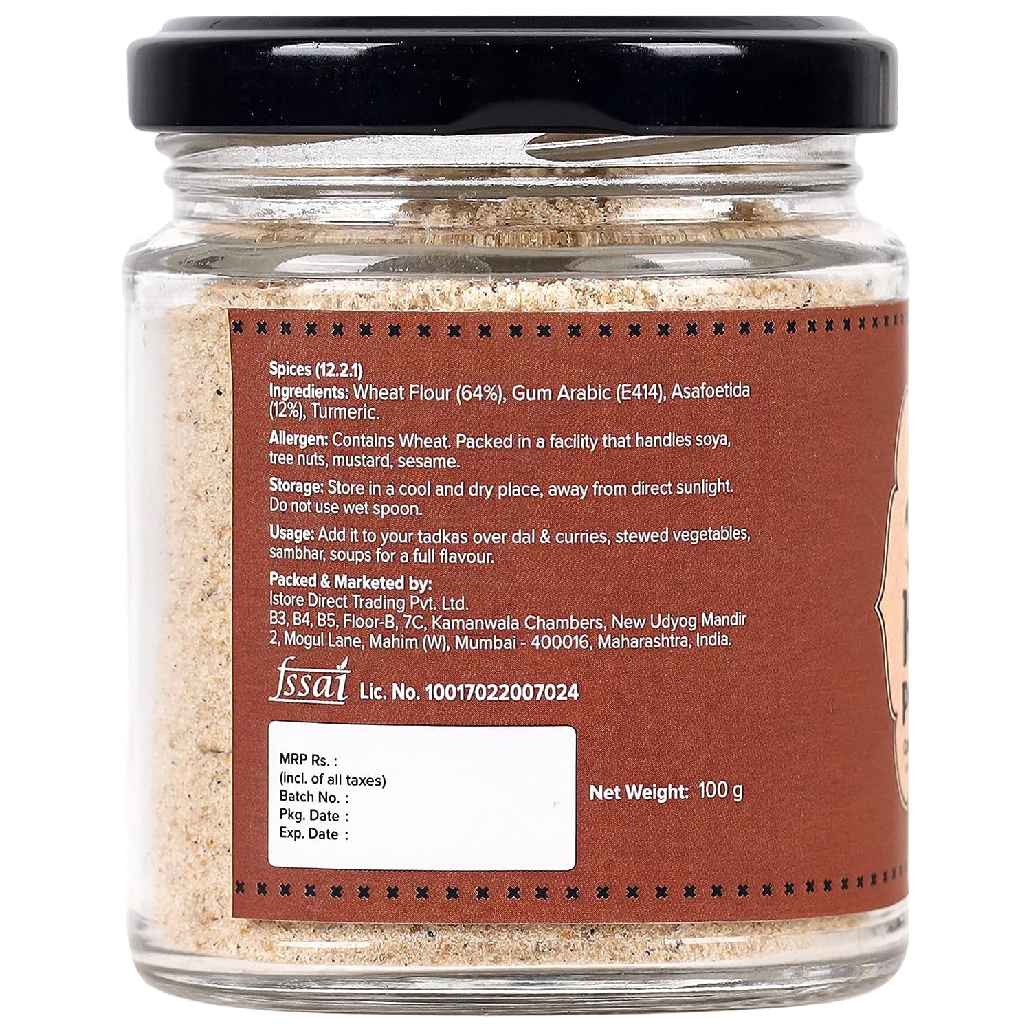 Premium Hing Powder, 100g (Compounded Asafoetida Powder | Tempering Essential | Natural Digestive Aid | Perfect for Daily Cooking) - Image 2