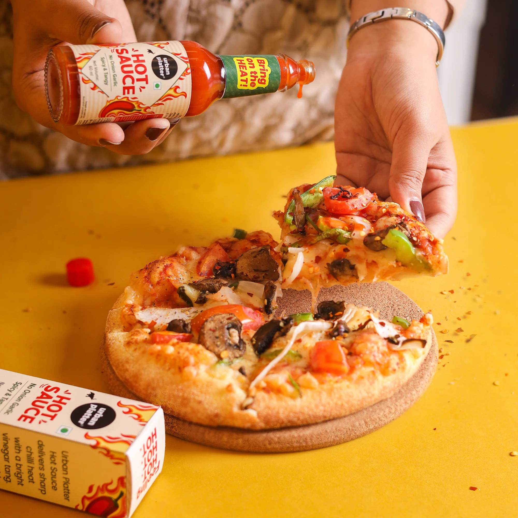 Hot Sauce, 60ml (Tangy & Balanced Chilli Heat, Made with Indian Chillies, No Onion, No Garlic, No Preservatives) - Image 10