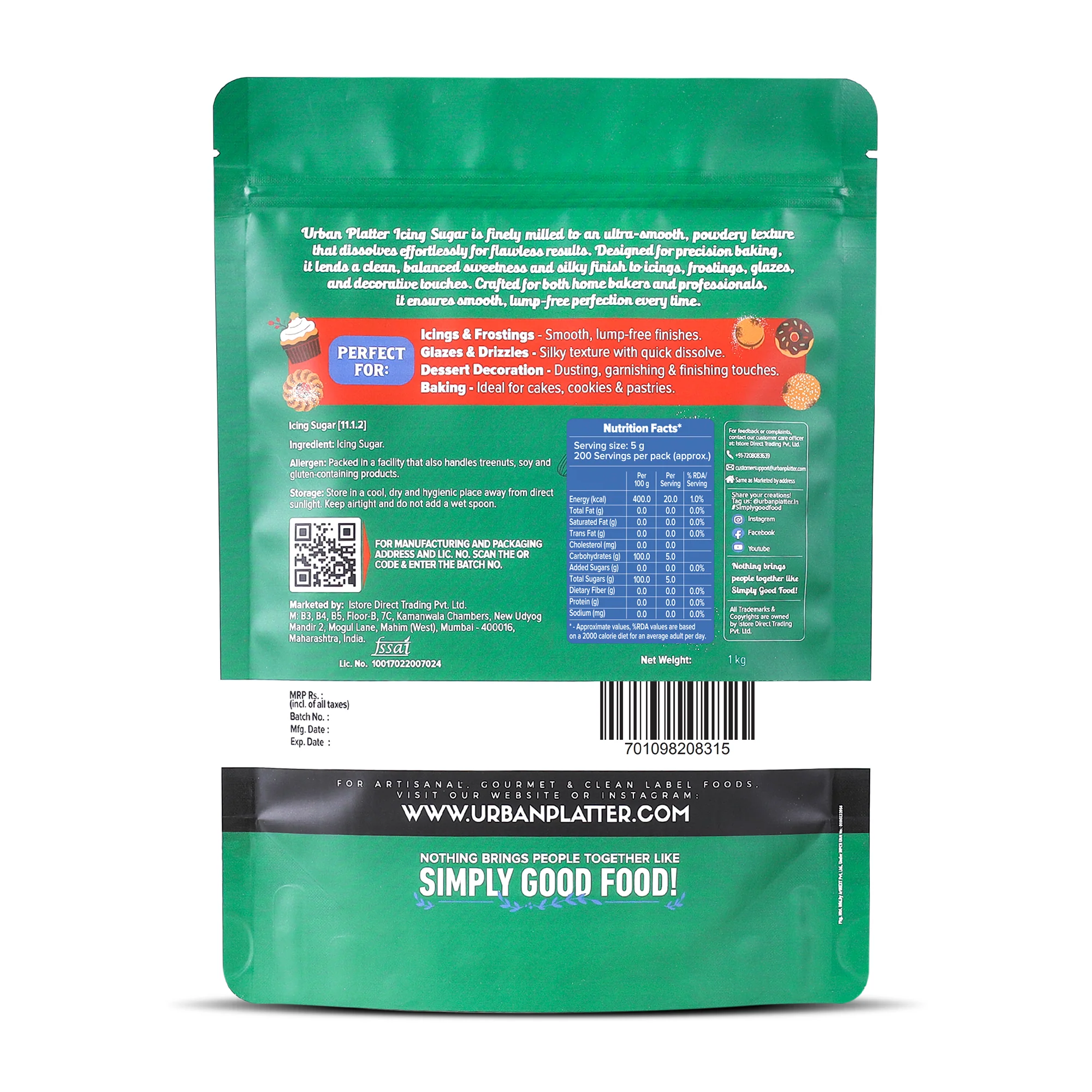 Icing Sugar, 1Kg - Image 2