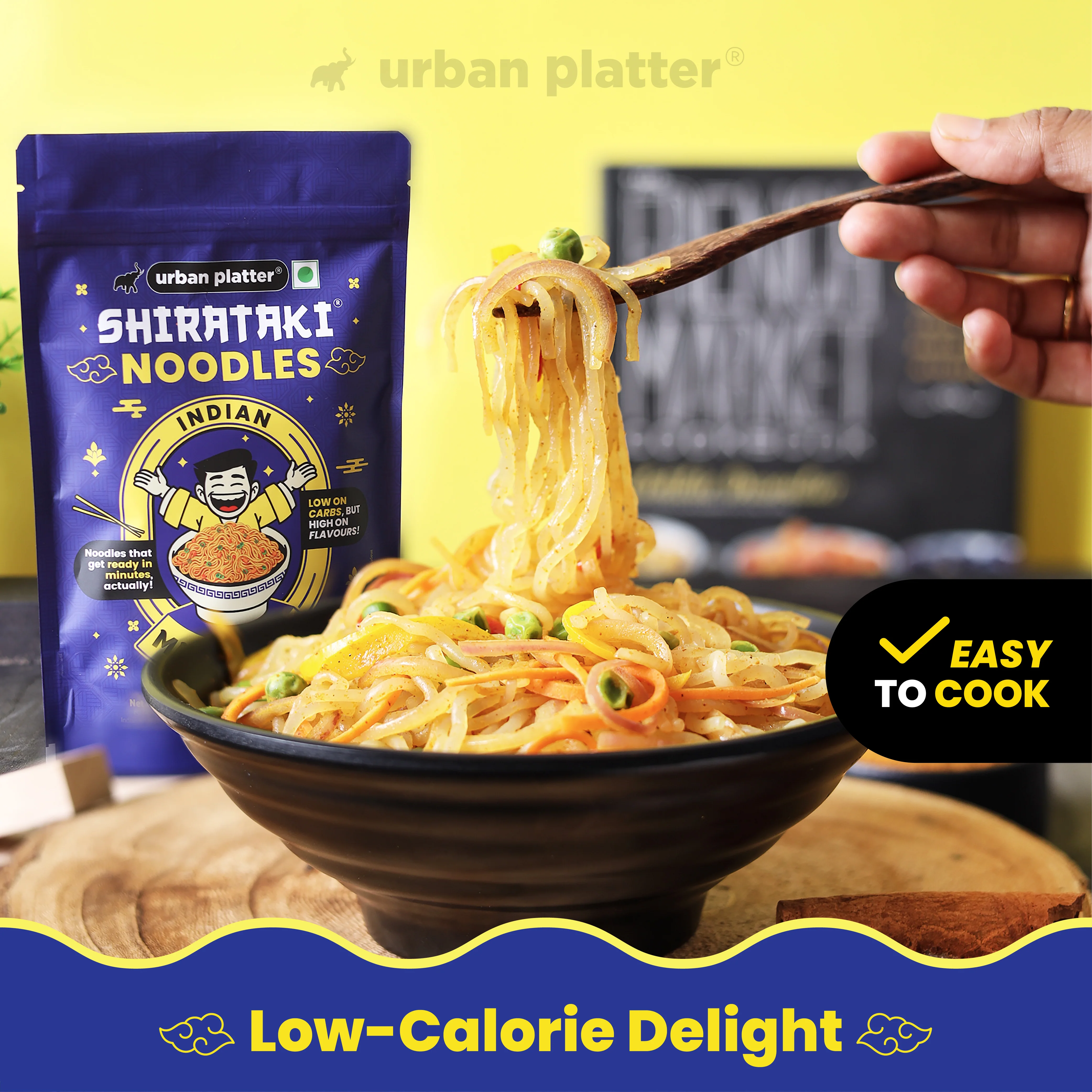 Indian Mast Masala Shirataki Noodles, 279g (Keto-friendly, Low-Carb, Fat-free, Instant Noodles | Zesty Indian Mast Masala | Konjac Miracle Noodles). - Image 4