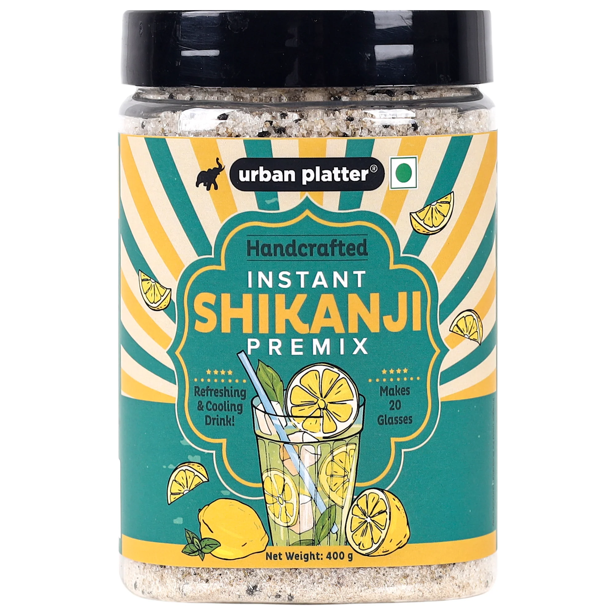 Instant Shikanji, 400g (Instant Masala Sabja Lemonade)