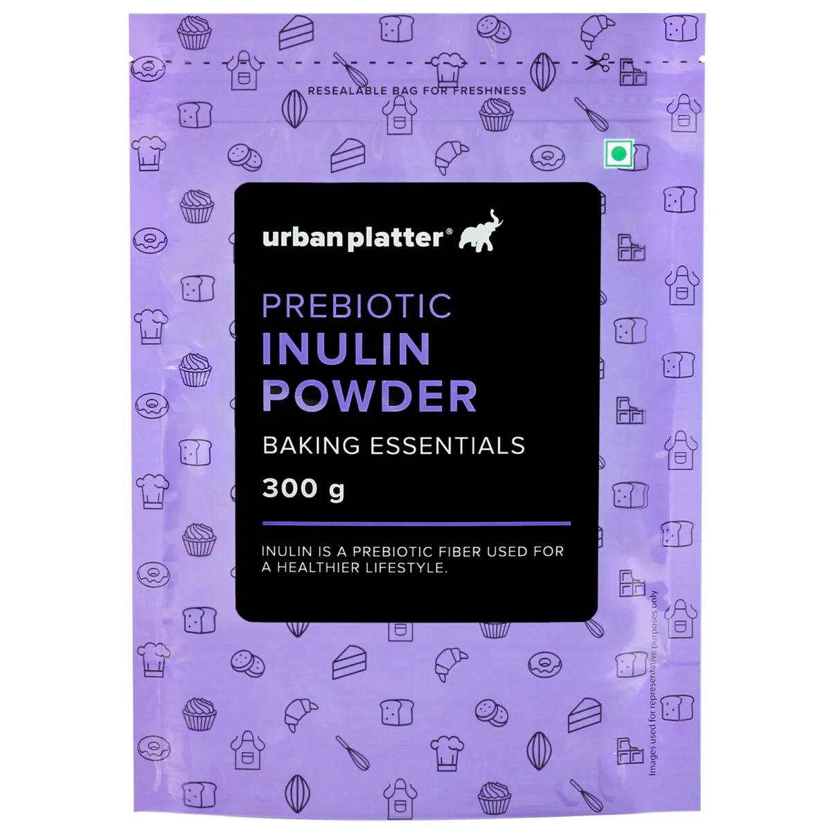 Inulin Powder, (Fructo-Oligosaccharides | FOS | Prebiotic & Rich in Soluble Dietary fibre | Supports Gut Health)
