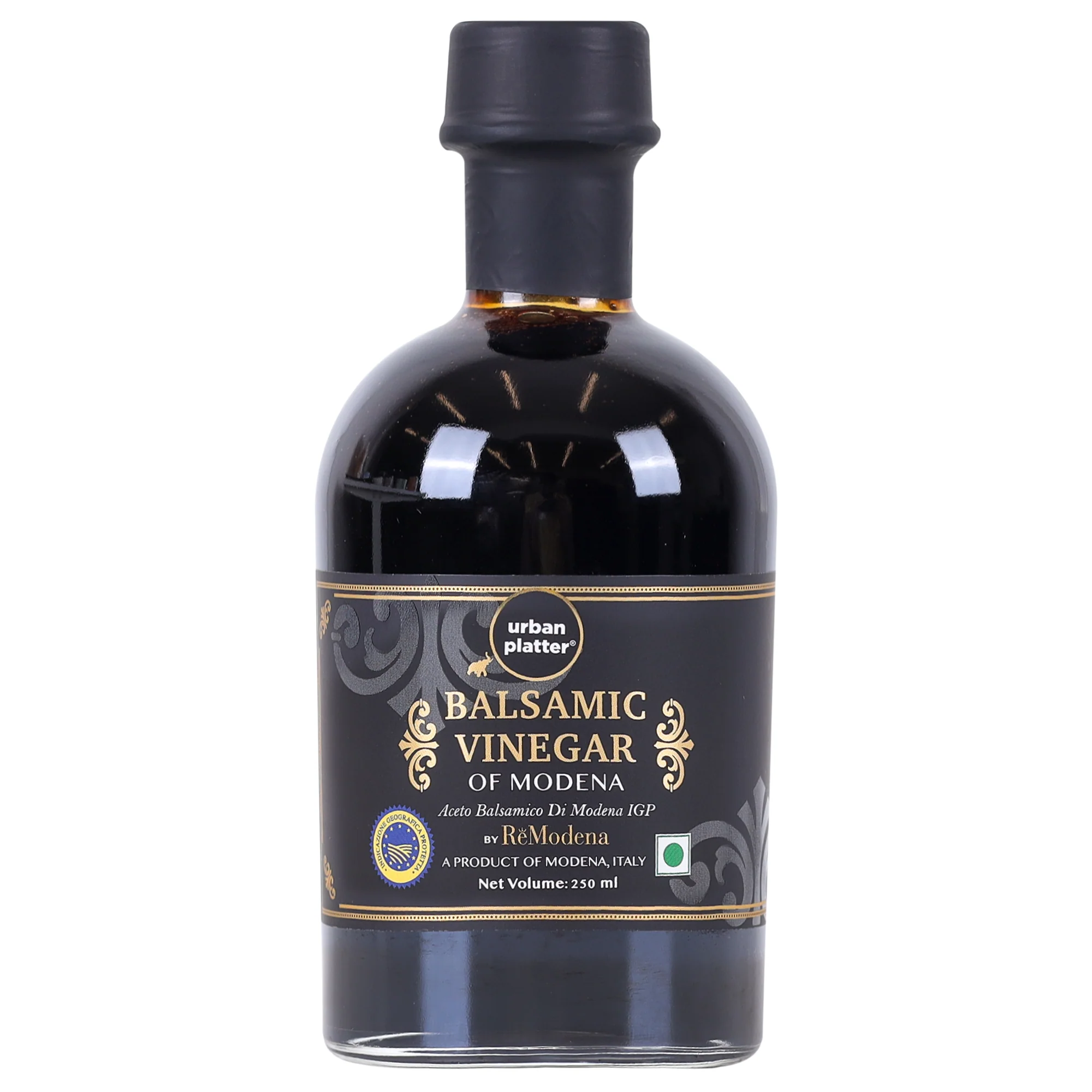 Italian Balsamic Vinegar of Modena, 250ml (Aceto Balsamico Tradizionale di Modena DOP, Aged for 3 years, Intense Grape Must Vinegar)