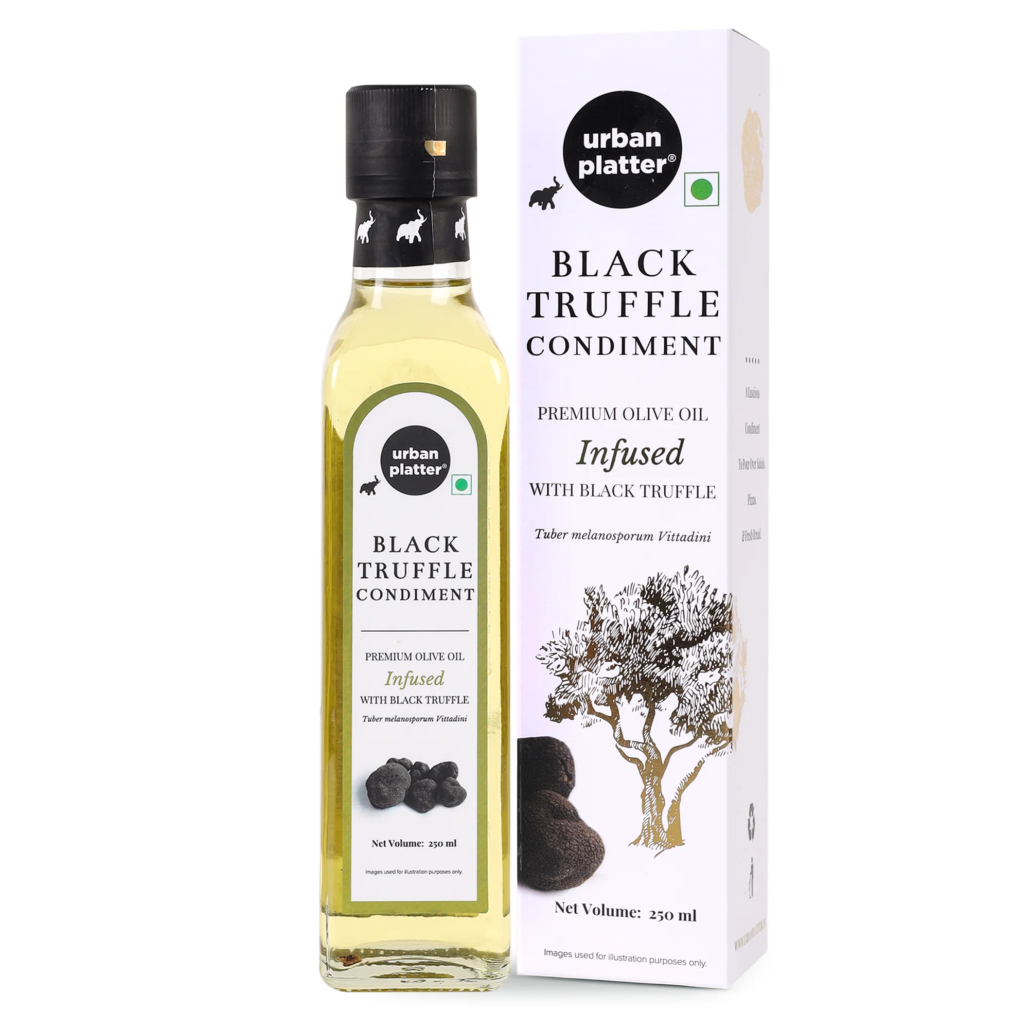 Italian Black Truffle Condiment, 250ml (Made with Olive Oil)