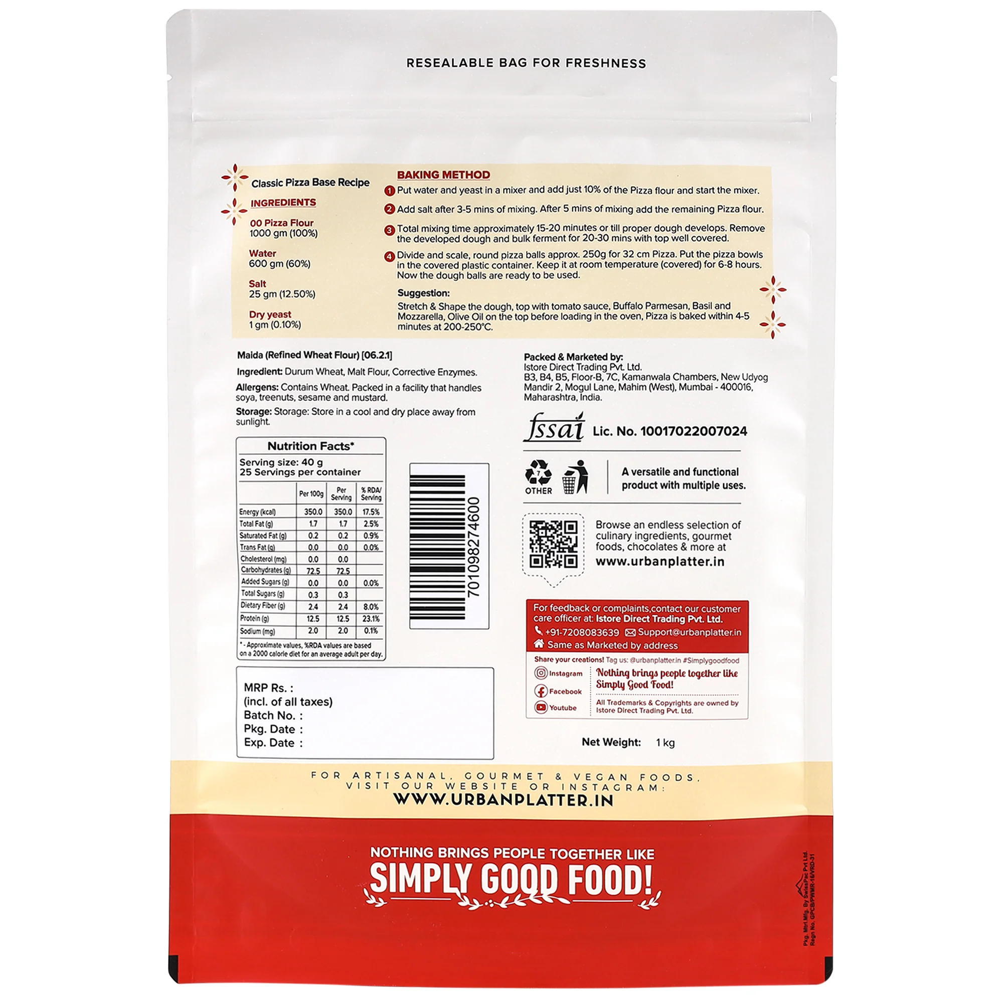 Italian Style '00' Pizza Flour - Image 2