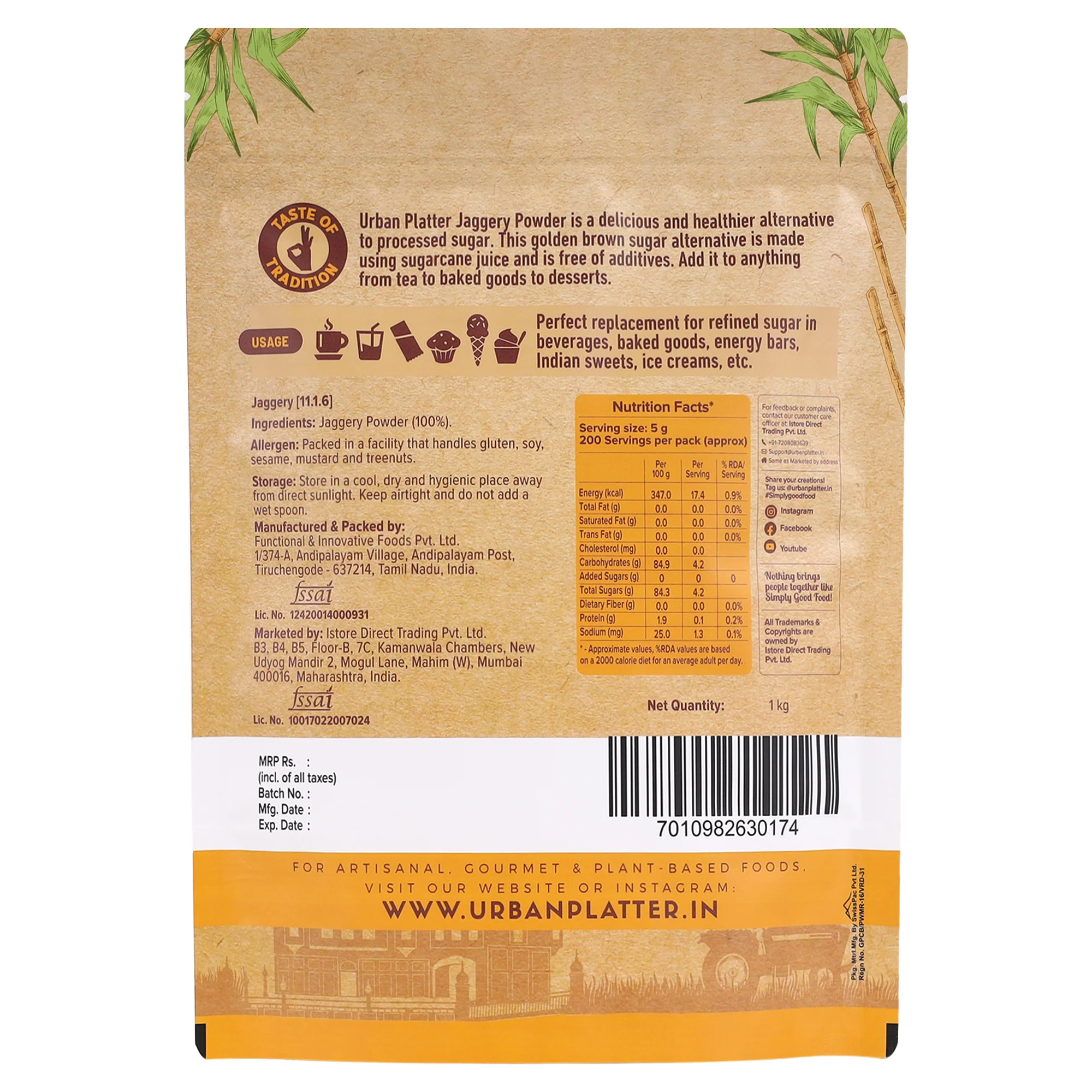 Jaggery Powder, (Soft & Moist Texture | Rich Flavour | Unrefined & Chemical-Free | Product of South India) - Image 2