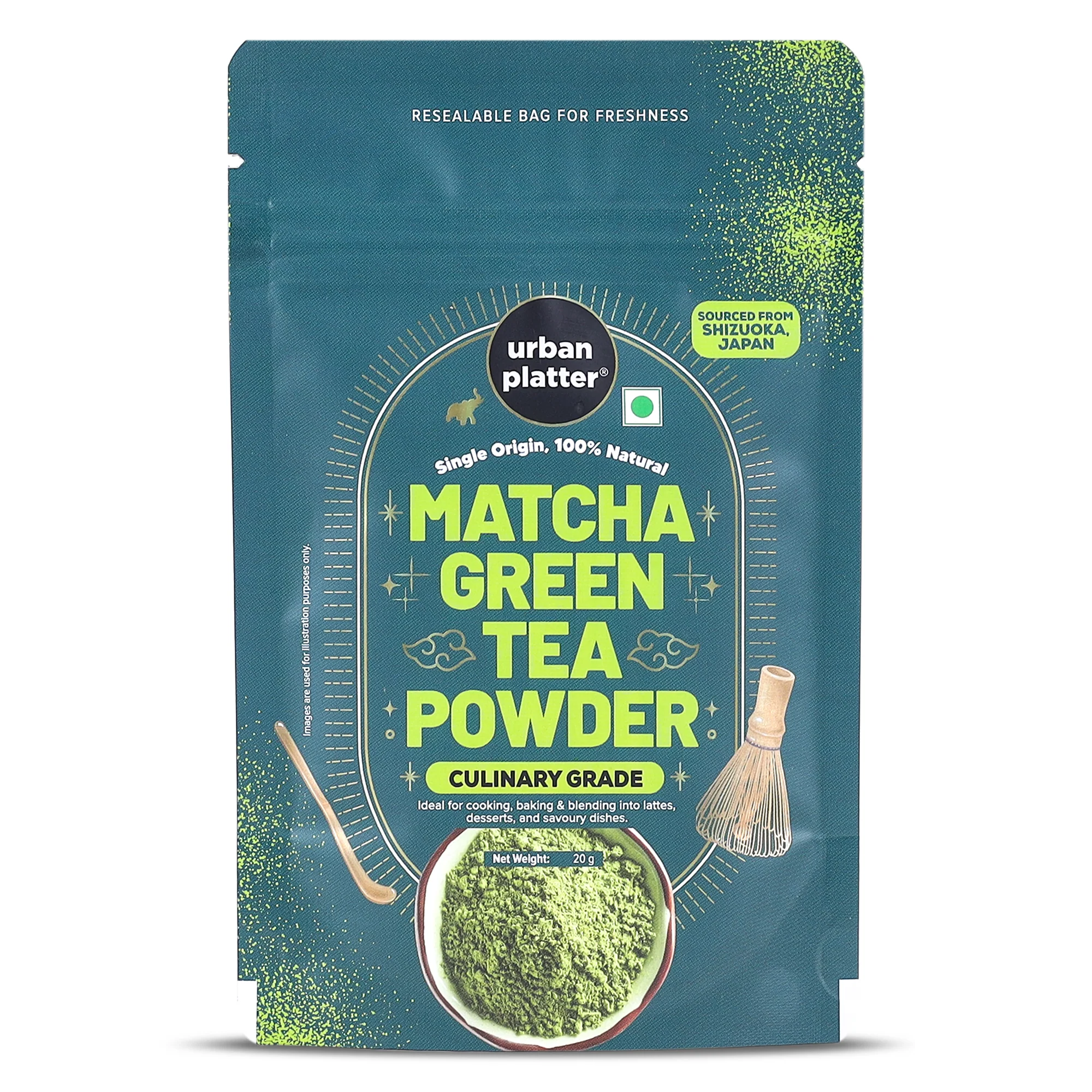 Japanese Culinary-grade Matcha Green Tea Powder (Sourced from Shizuoka, Japan | Stone-Ground)