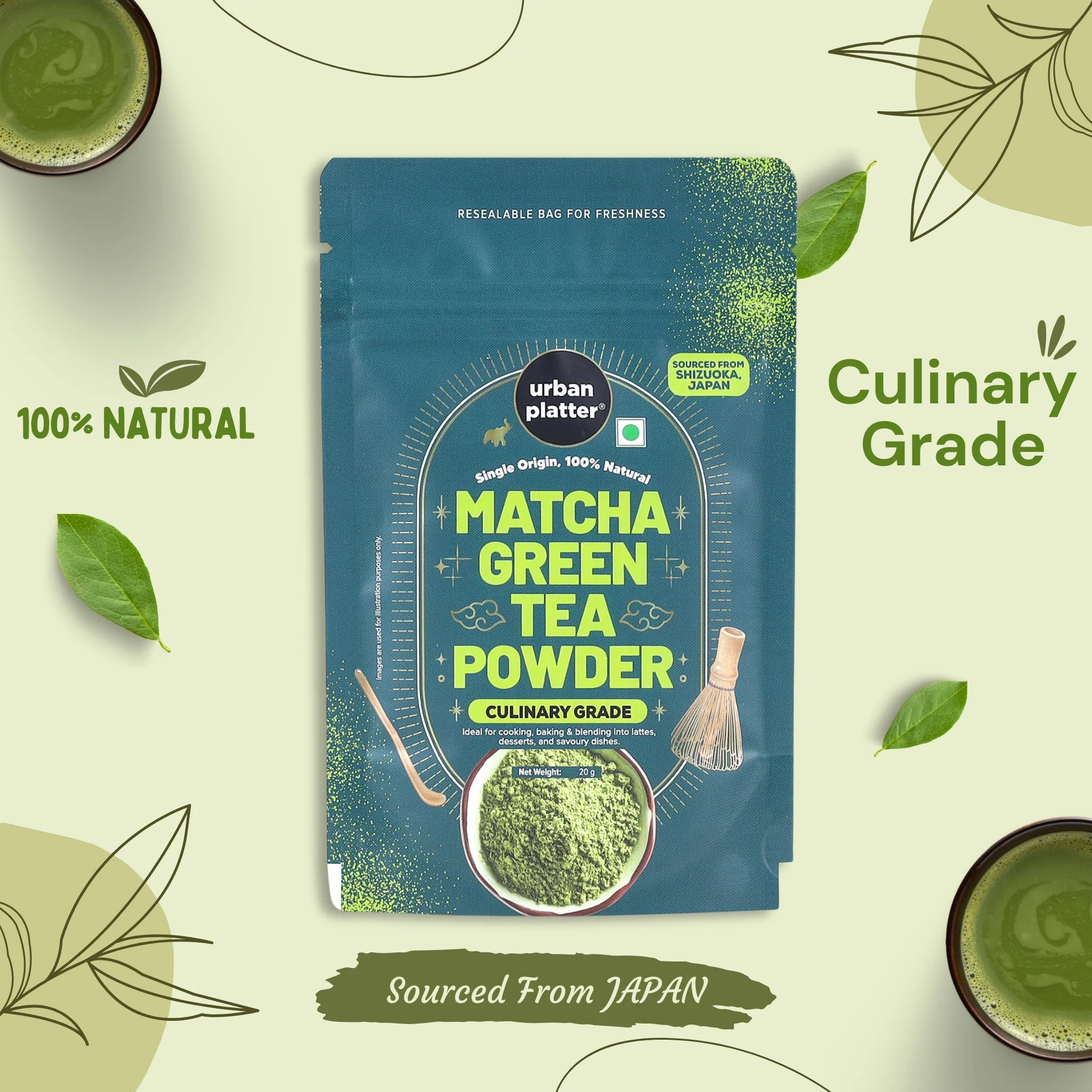 Japanese Culinary-grade Matcha Green Tea Powder (Sourced from Shizuoka, Japan | Stone-Ground) - Image 4