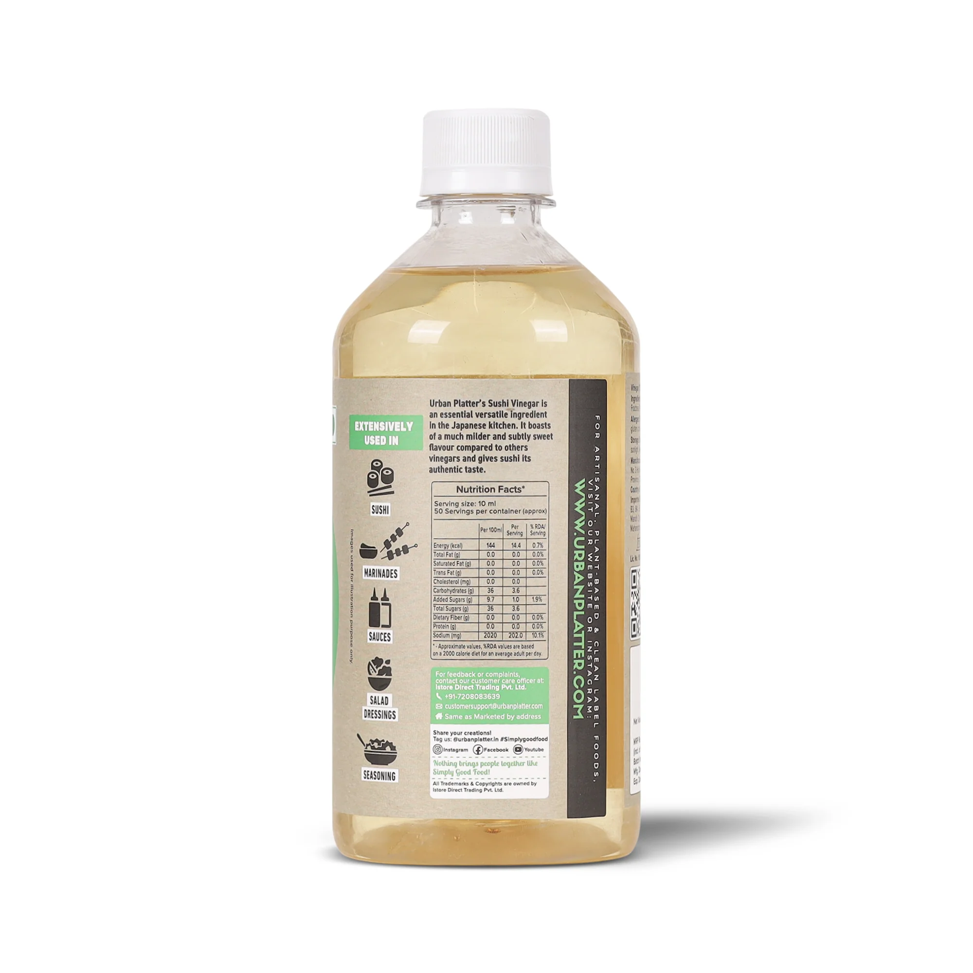 Japanese Sushi Rice Vinegar 500 ML, (Awasezu | Pre-Seasoned with Salt and Sugar | Sushi Rice Seasoning) - Image 3
