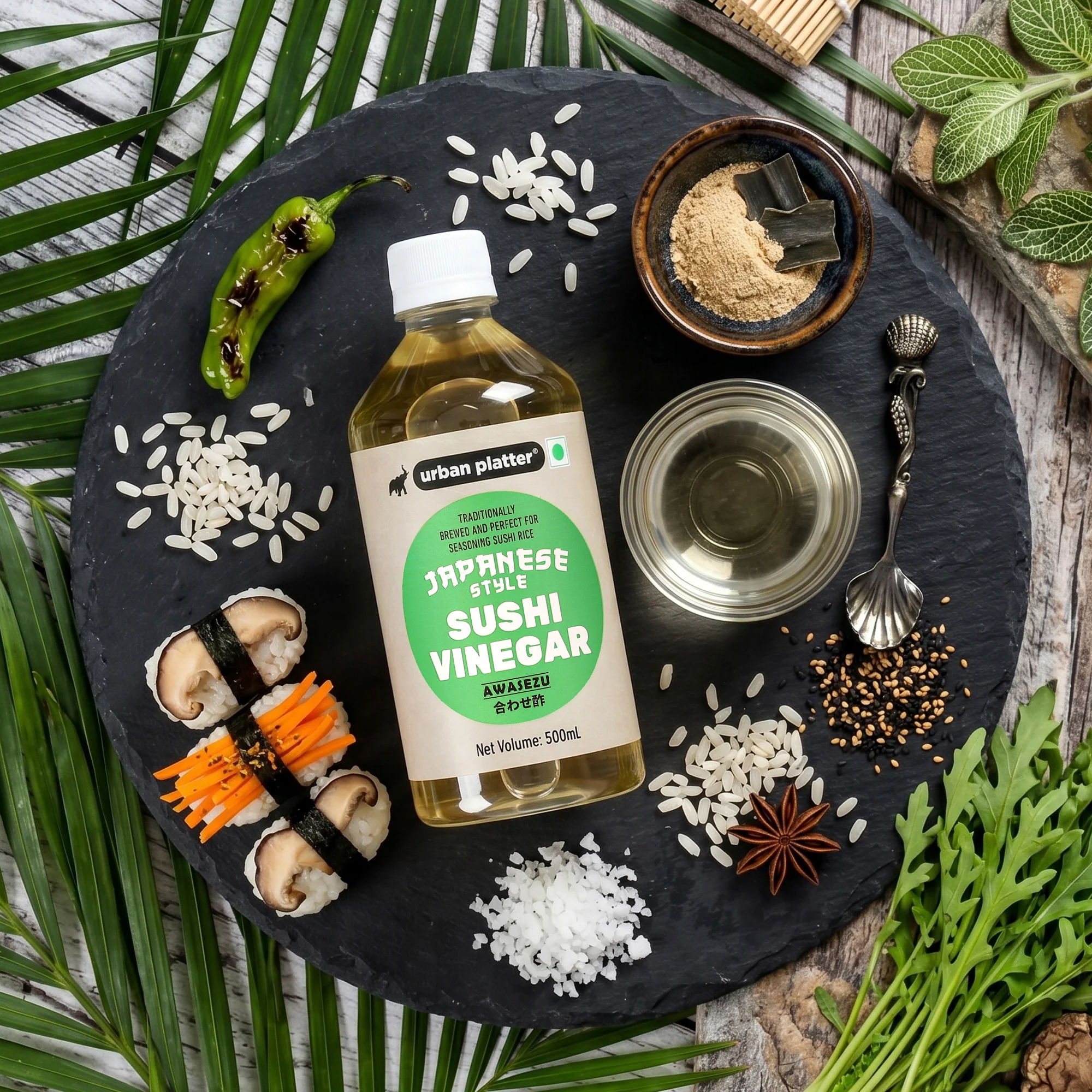 Japanese Sushi Rice Vinegar 500 ML, (Awasezu | Pre-Seasoned with Salt and Sugar | Sushi Rice Seasoning) - Image 6