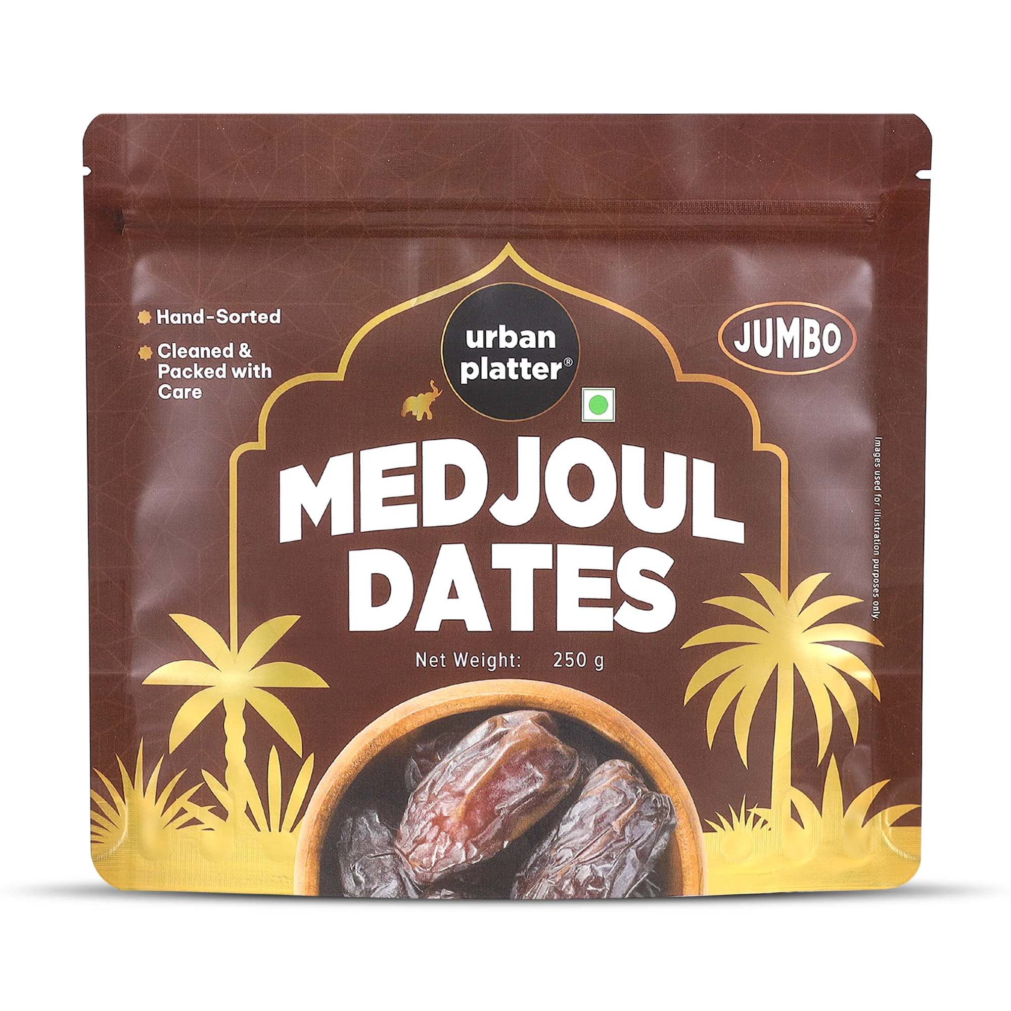 Jumbo Medjoul Dates, 250g (Hand-Sorted | Large-Sized & Succulent | Ideal for Premium Snacking & Festive Gifting)