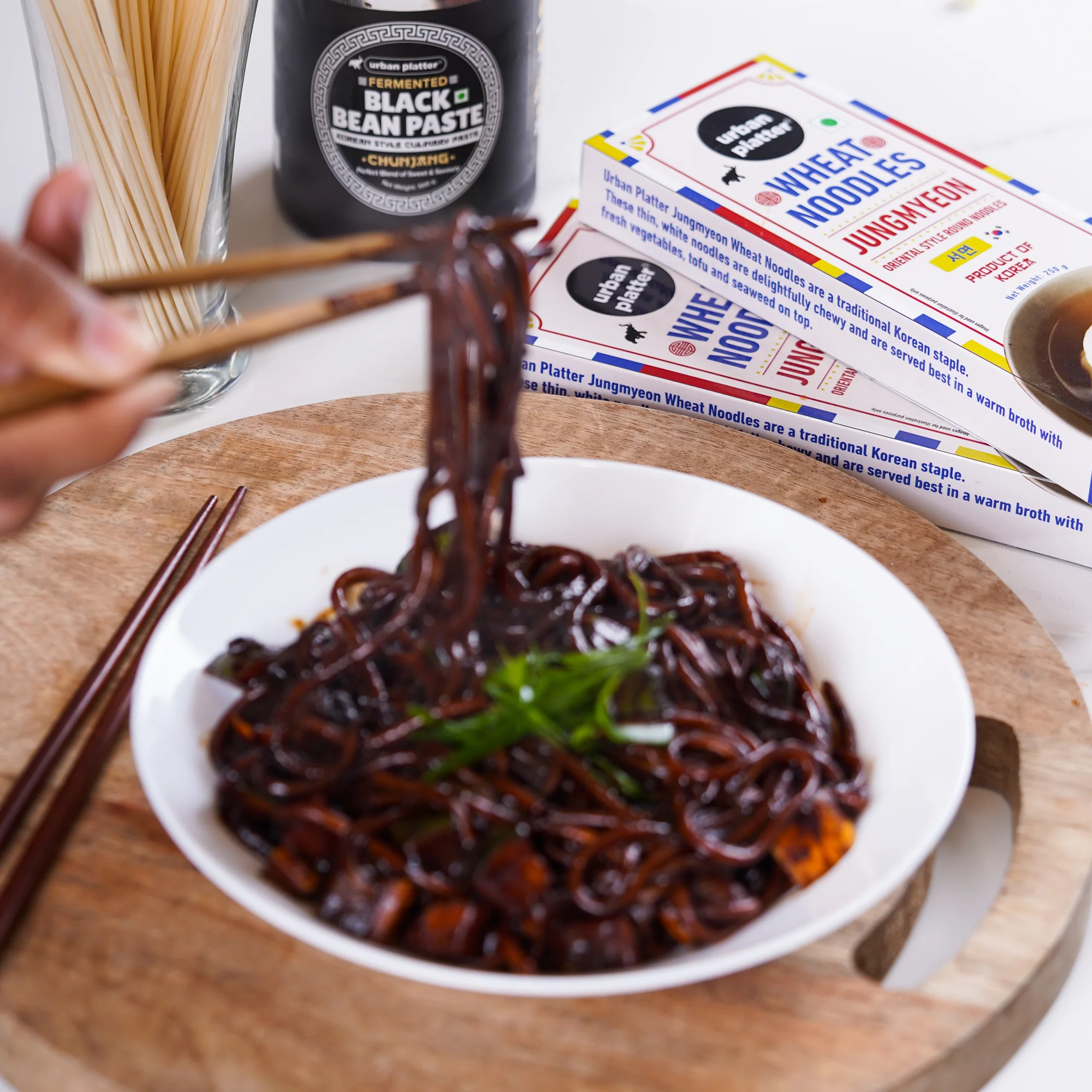 Jungmyeon Wheat Noodles, 250g (Round Korean Noodles | Springy & Chewy Bite | Best for Saucy & Spicy Dishes) - Image 5