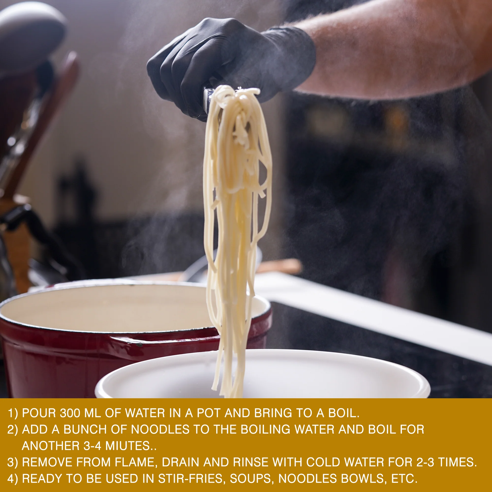 Jungmyeon Wheat Noodles, 250g (Round Korean Noodles | Springy & Chewy Bite | Best for Saucy & Spicy Dishes) - Image 7