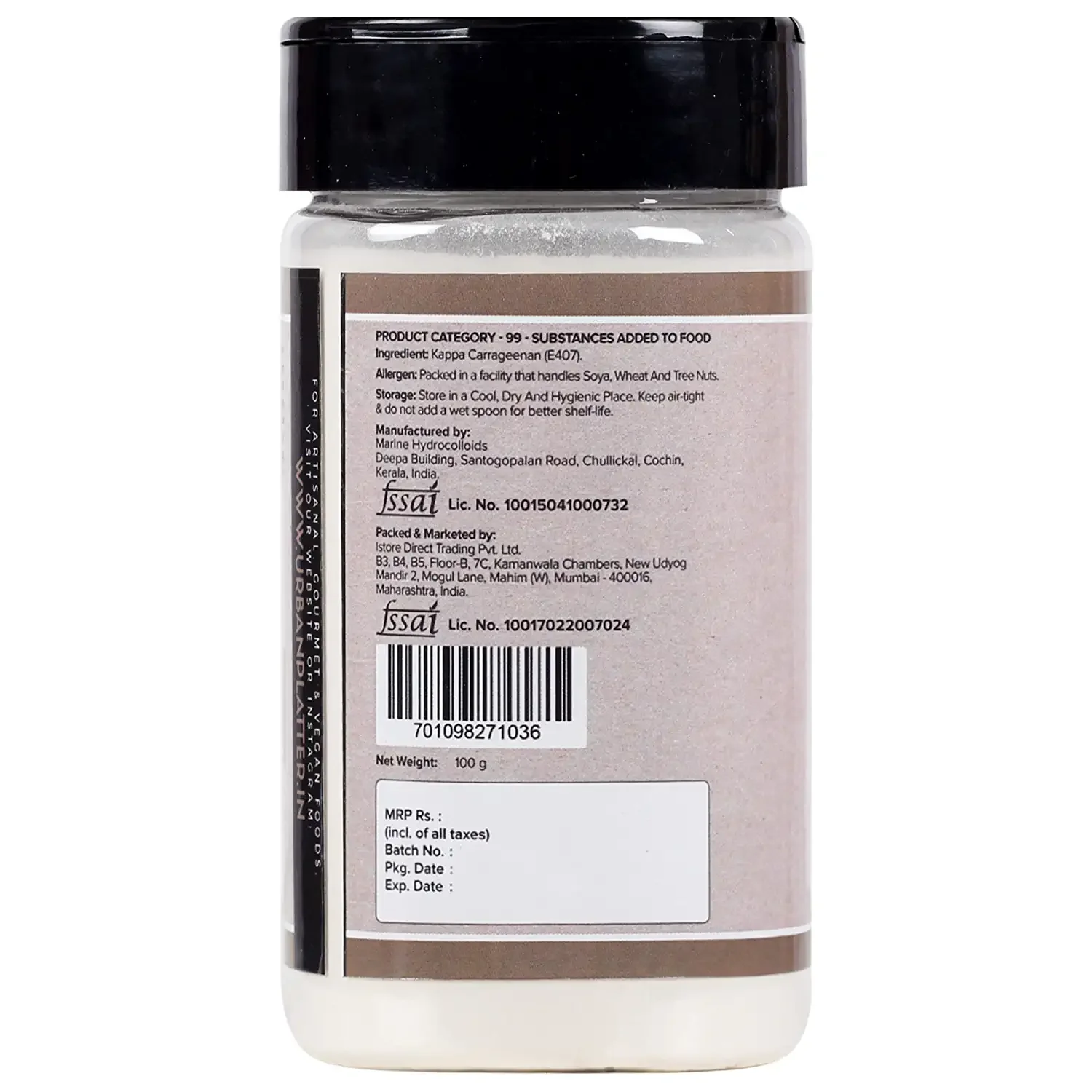 Kappa Carrageenan Powder, 100g (Made for Milk-Based & Water-Based Applications) - Image 2