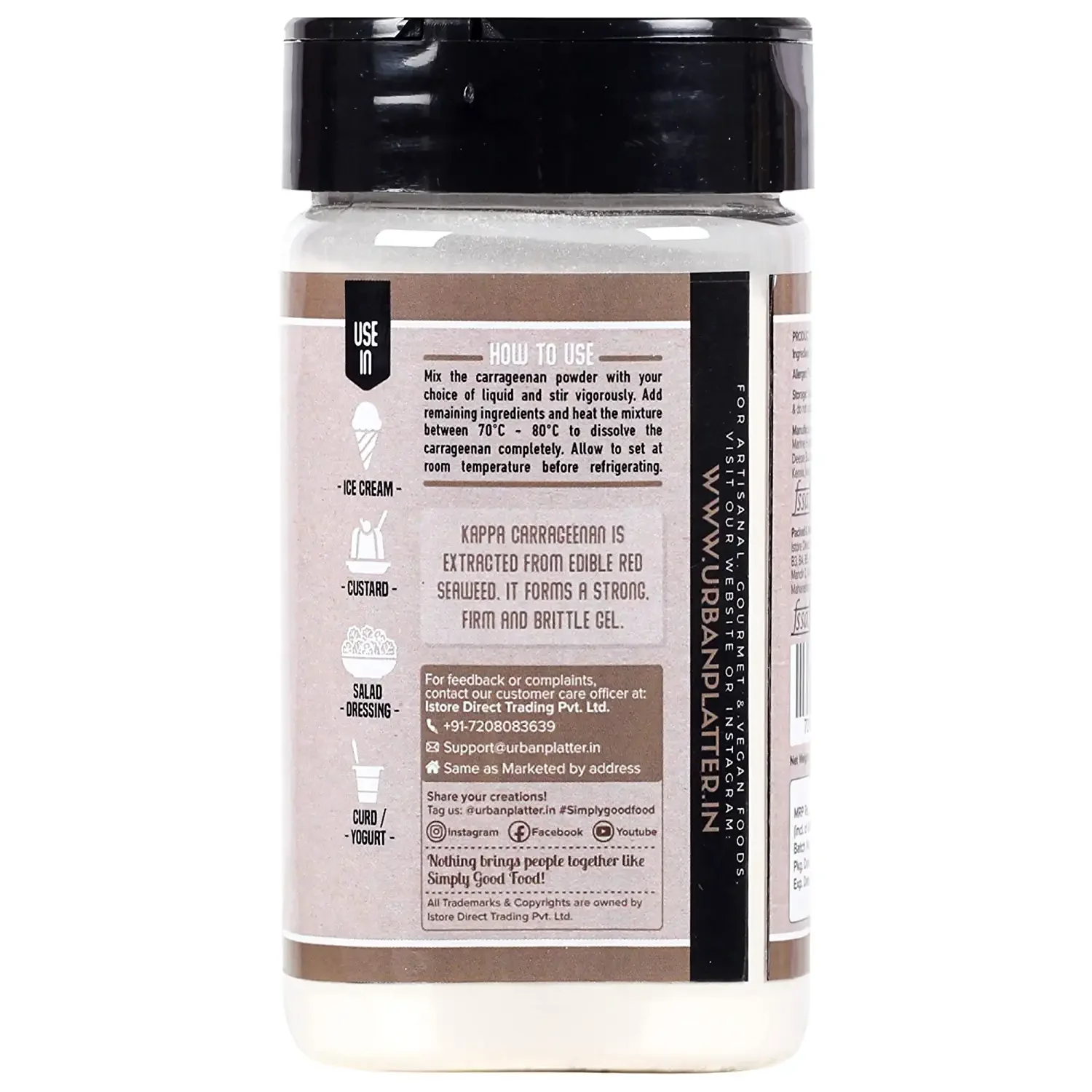 Kappa Carrageenan Powder, 100g (Made for Milk-Based & Water-Based Applications) - Image 3