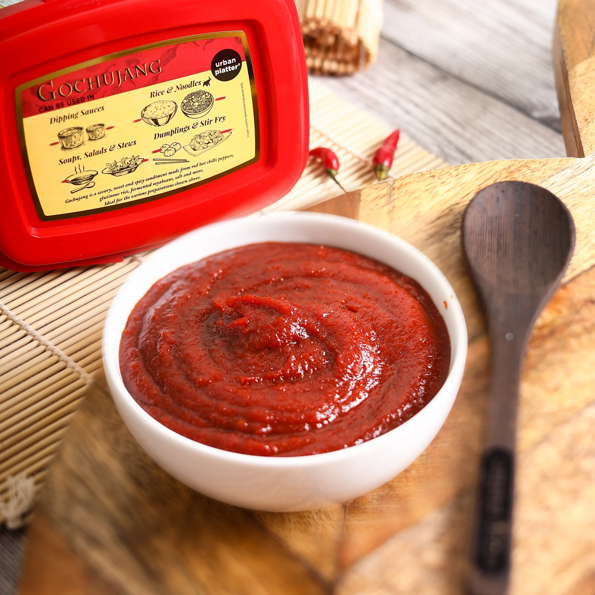 Korean Gochujang Paste 500g ( Fermented Chilli Paste | Spicy-Sweet Umami | Plant-Based | For Bibimbap & Tteokbokki) - Image 3