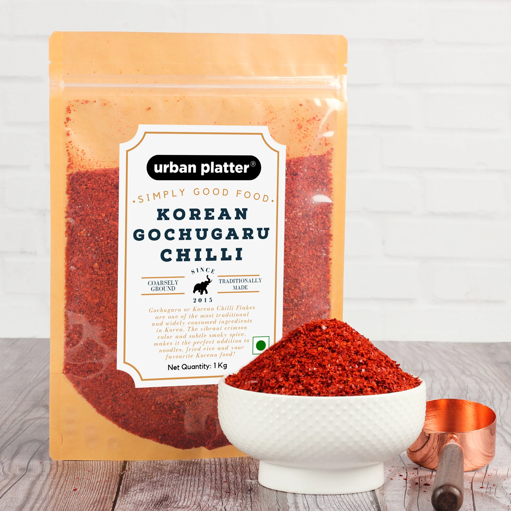 Korean Gochugaru Hot Pepper Powder 1Kg [Coarse ground Korean Dried Chilli Peppers | Smoky & Spicy| Use for Kimchi and other Korean Dishes] - Image 4