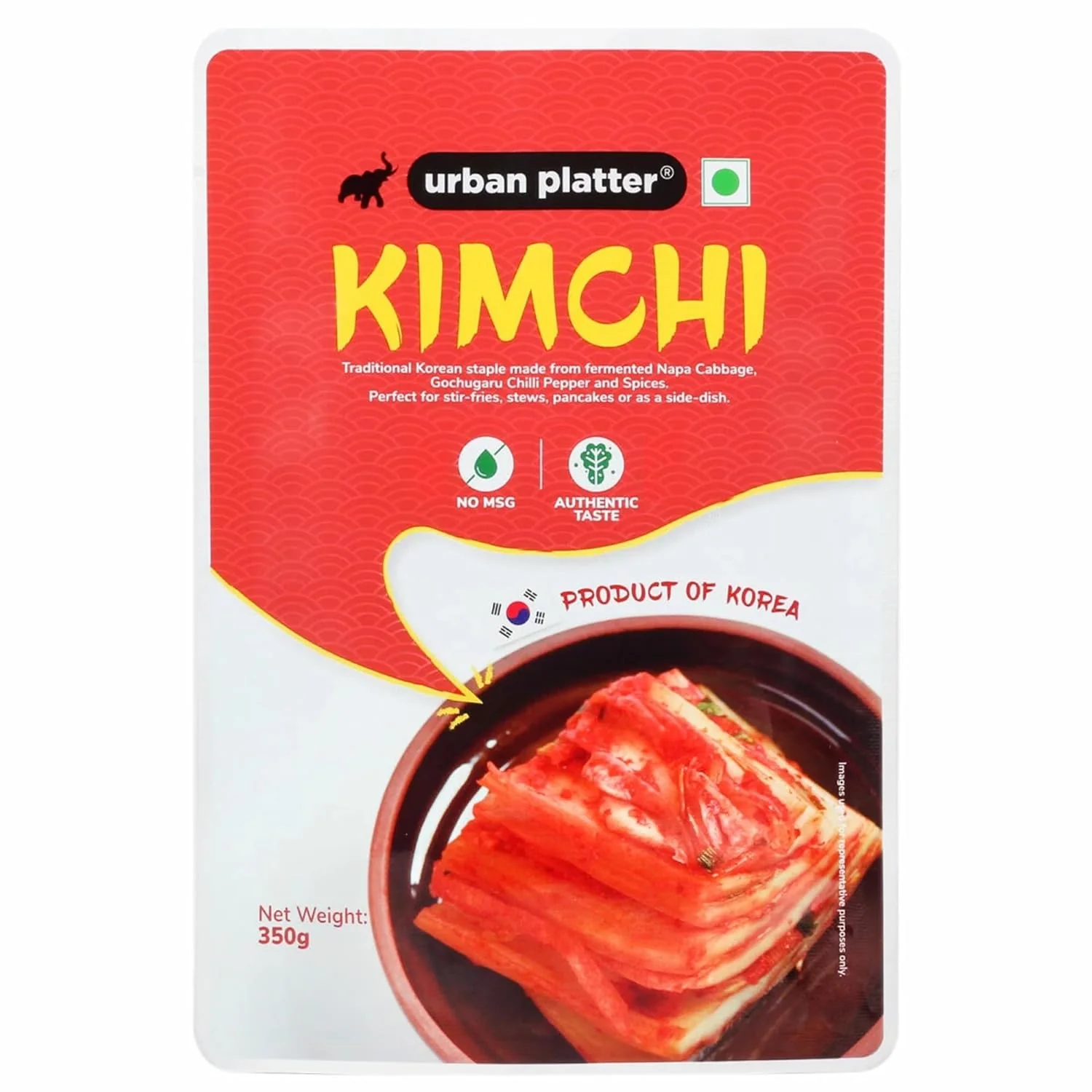 Korean Kimchi, 350g (Product of Korea, Staple Traditional Korean Recipe, Shelf-stable and Preservative-free)