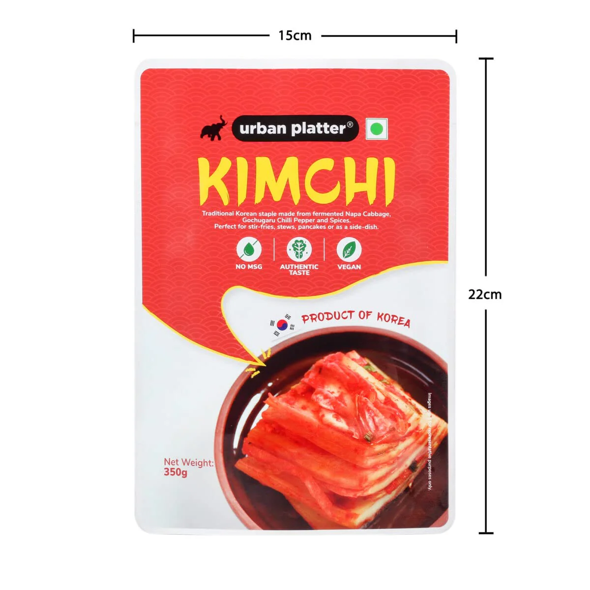 Korean Kimchi, 350g (Product of Korea, Staple Traditional Korean Recipe, Shelf-stable and Preservative-free) - Image 3