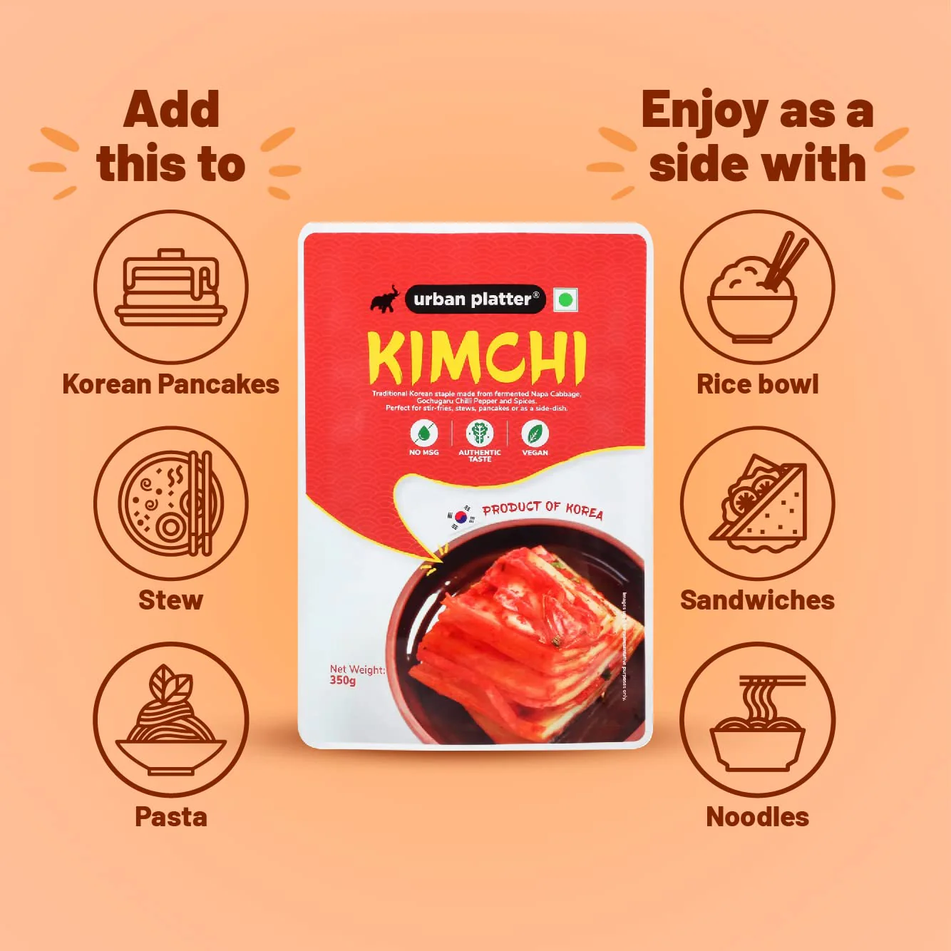 Korean Kimchi, 350g (Product of Korea, Staple Traditional Korean Recipe, Shelf-stable and Preservative-free) - Image 5