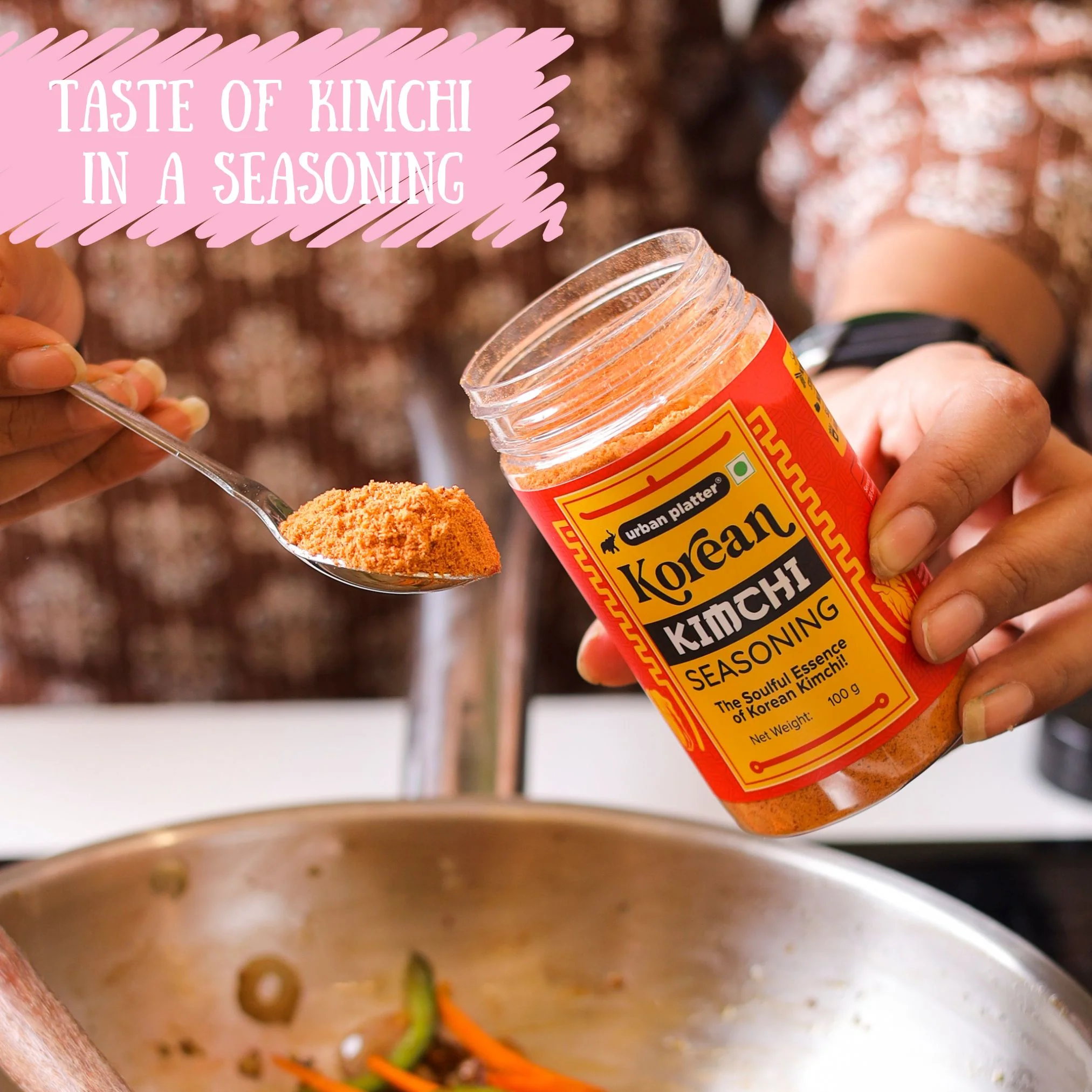 Korean Kimchi Seasoning, 100g (Plant-Based | Authentic Kimchi-Inspired | Signature Korean-Style Flavour) - Image 4