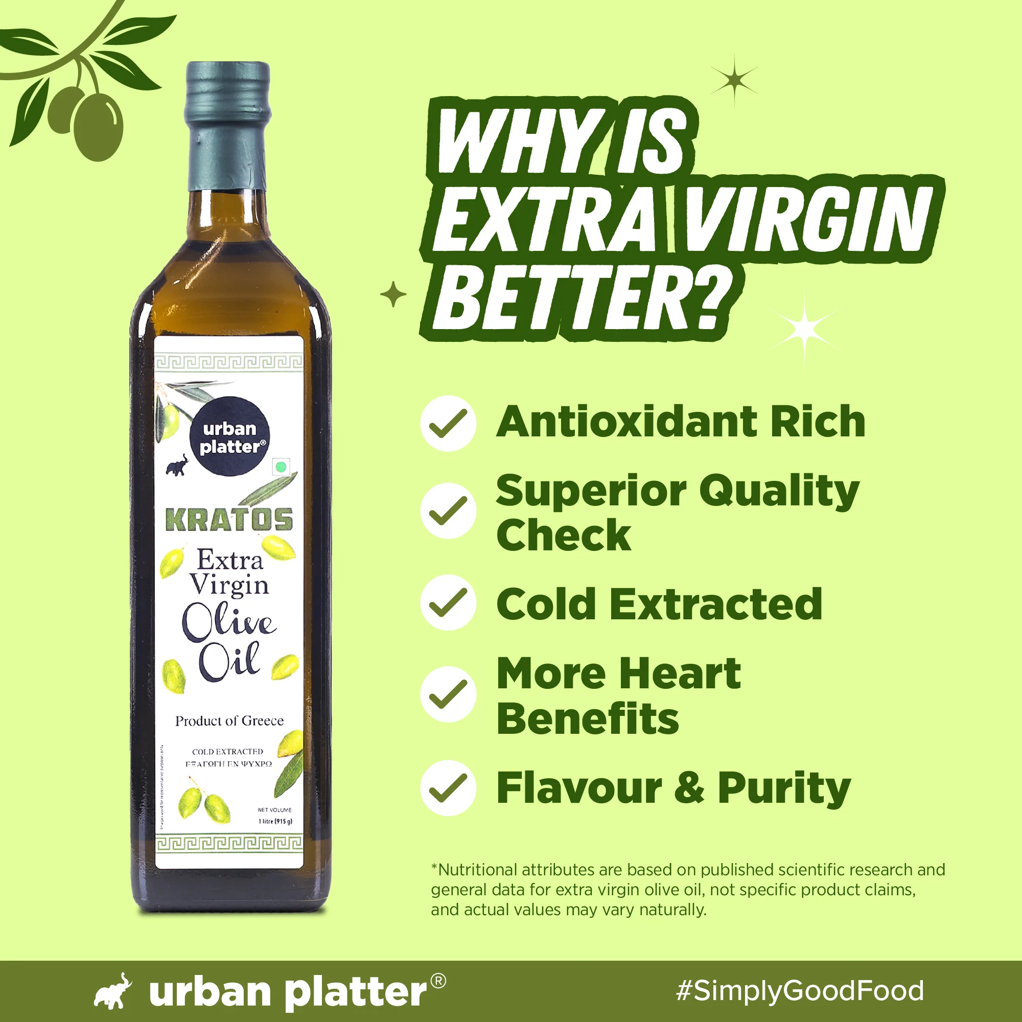 Kratos Cold Pressed Extra Virgin Olive Oil, 1L (Made in Greece, Single Variety Koroneiki Olives, Rich in Anti-oxidants) - Image 5