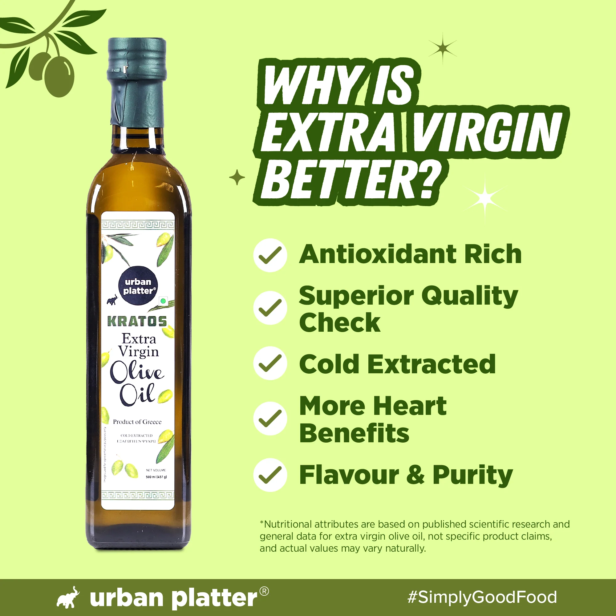 Kratos Cold Pressed Extra Virgin Olive Oil, 500ml (Made in Greece, Single Variety Koroneiki Olives, Rich in Anti-oxidants) - Image 5
