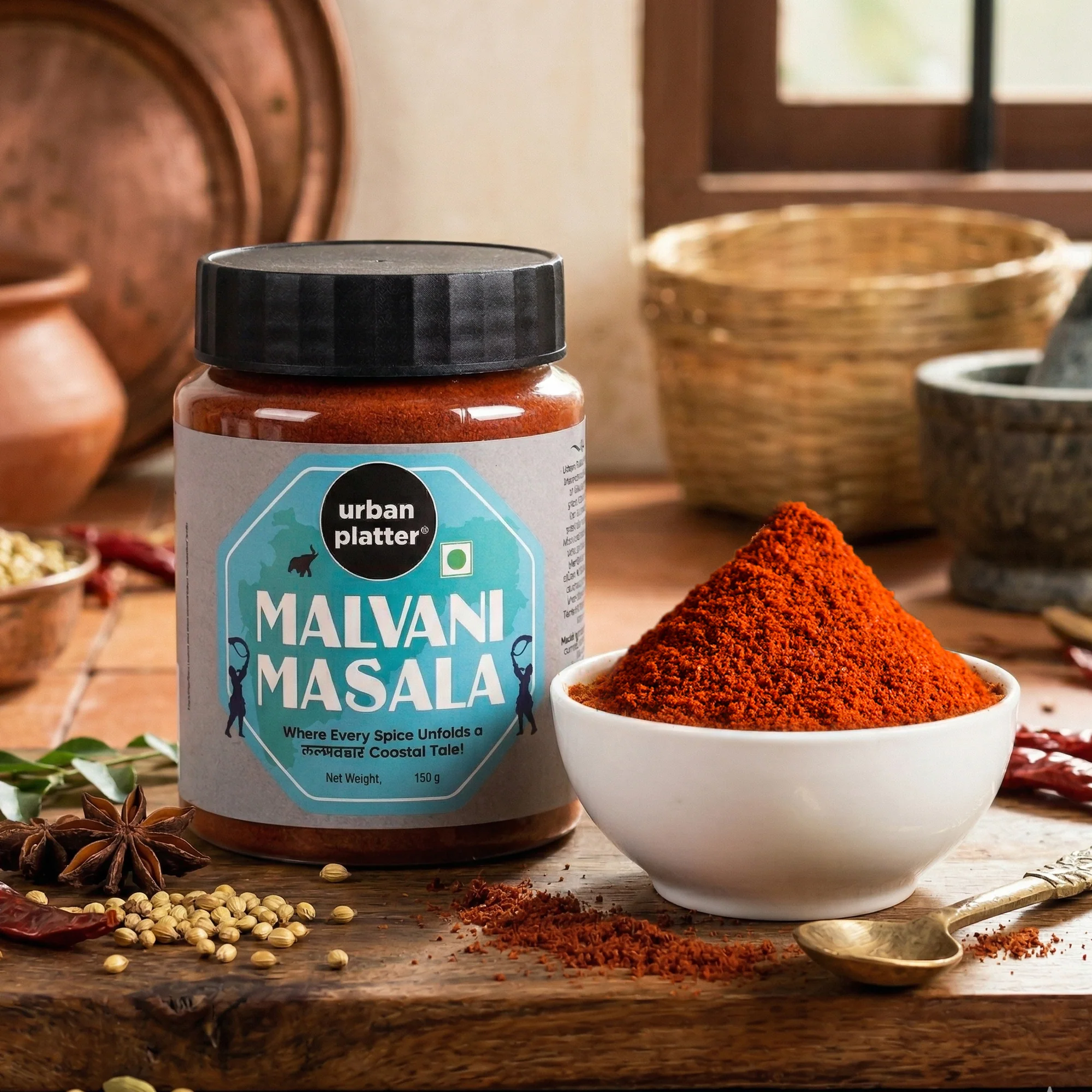 Maharashtrian Malvani Masala, 150g (Signature Lajjatdar Sindhudurg Coastal Blend | Onion & Garlic-free | Additive & Preservative-free) - Image 4