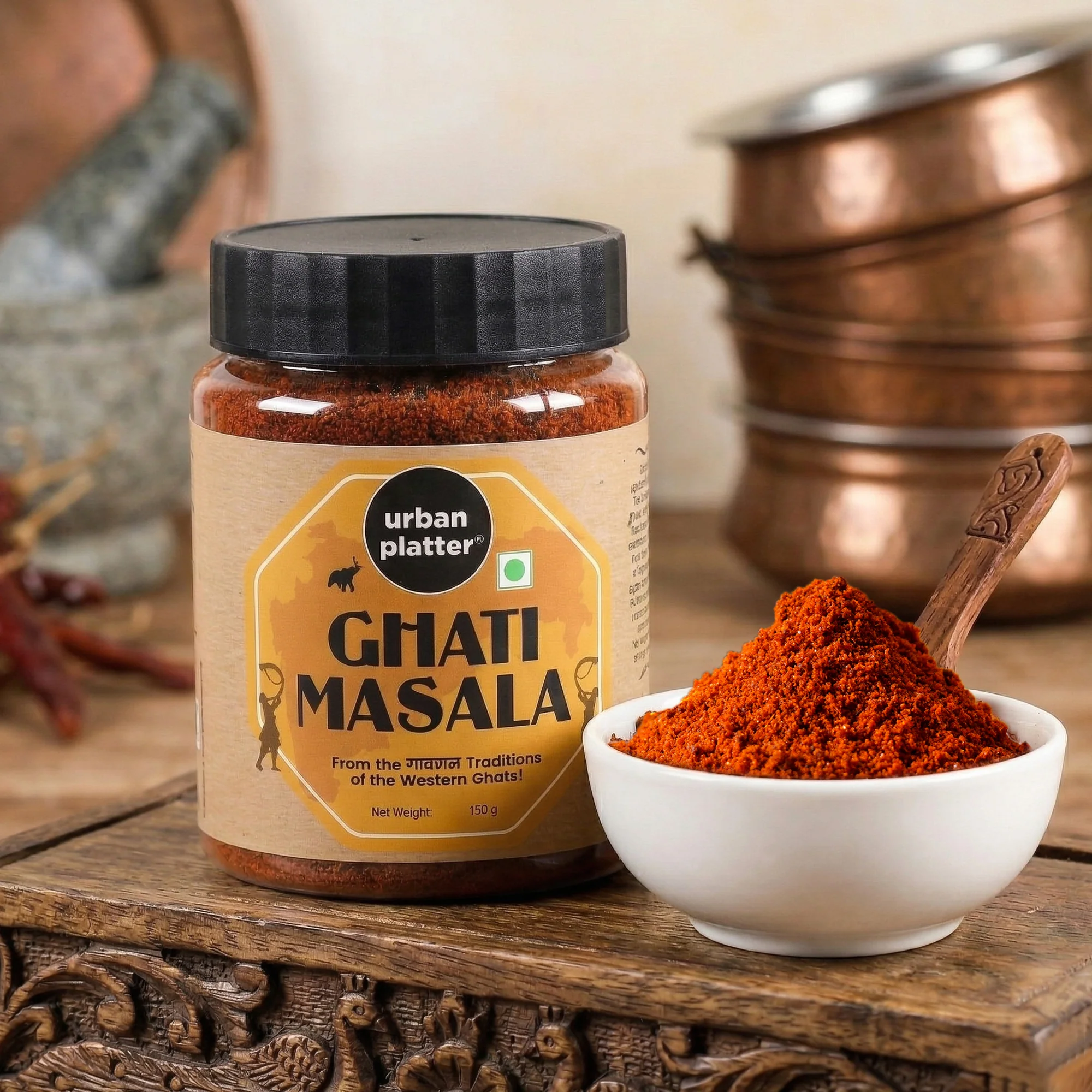Maharashtrian Ghati Masala, 150g (Signature Gavraan Western Ghats Blend | Fiery & Earthy Flavours | Additive & Preservative-free) - Image 4