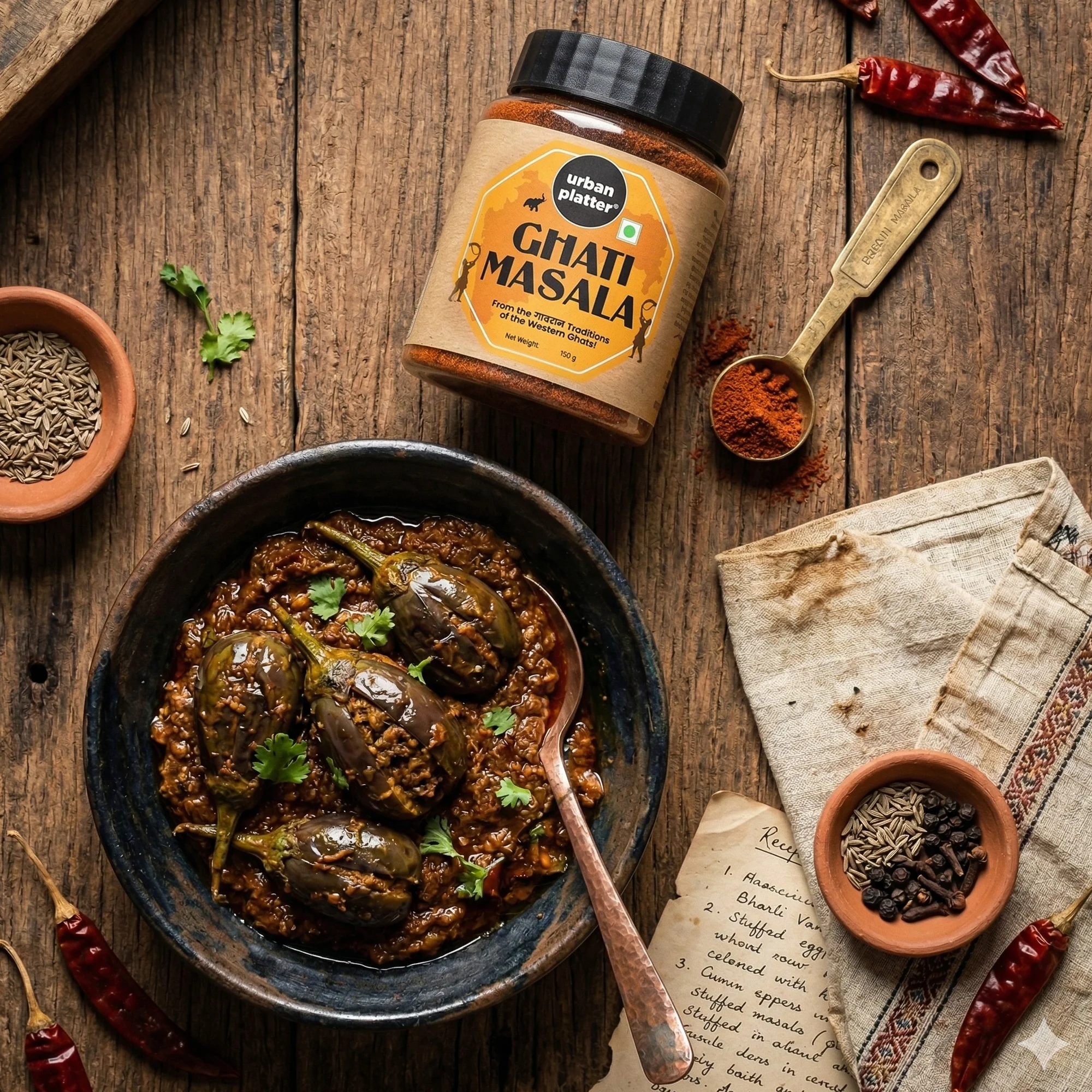 Maharashtrian Ghati Masala, 150g (Signature Gavraan Western Ghats Blend | Fiery & Earthy Flavours | Additive & Preservative-free) - Image 5