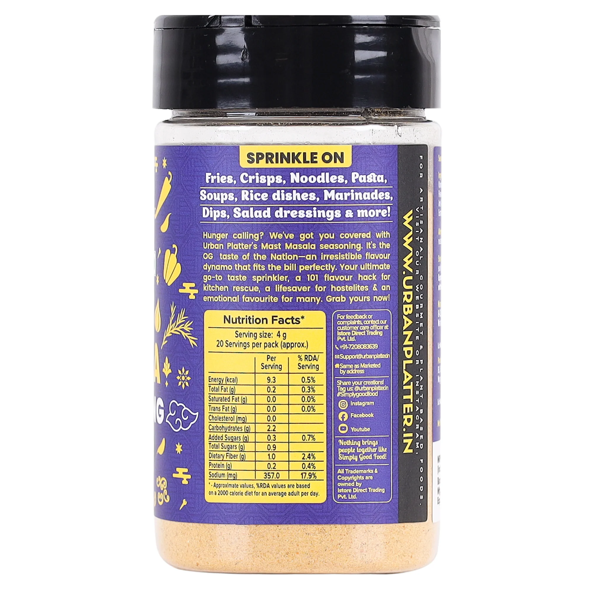 Mast Masala Seasoning, 80g (Classic Indian Masala Blend | Great for Fries, Popcorn, Makhanas & Salads) - Image 3