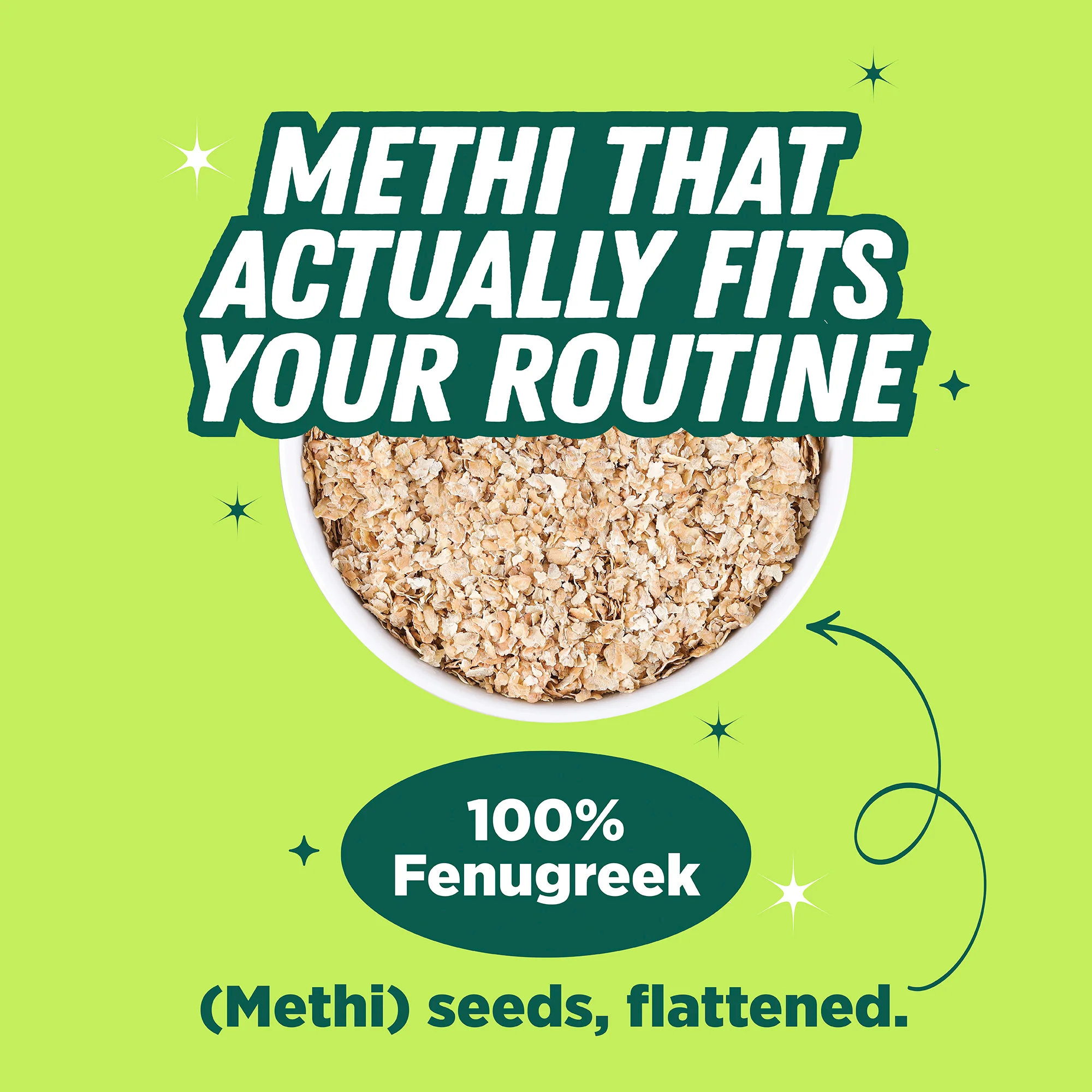 Methi Seed Flakes, 100g (Fenugreek Seed Flakes for improved digestion, reduced bloating, and everyday gut wellness) - Image 5