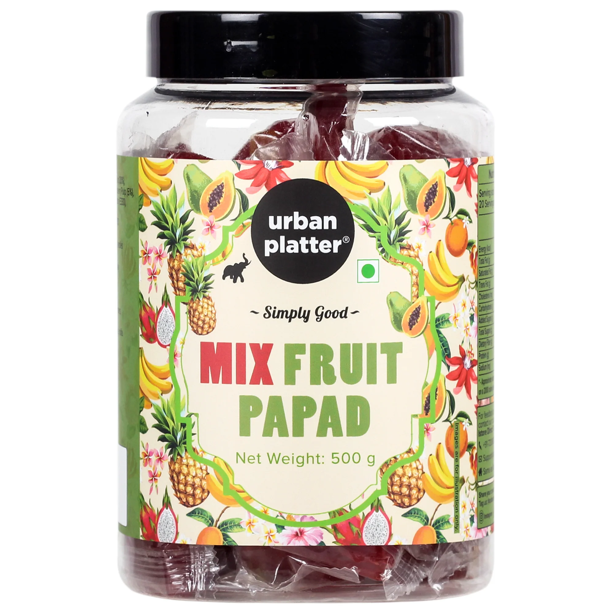 Mixed Fruit Papad, 500g