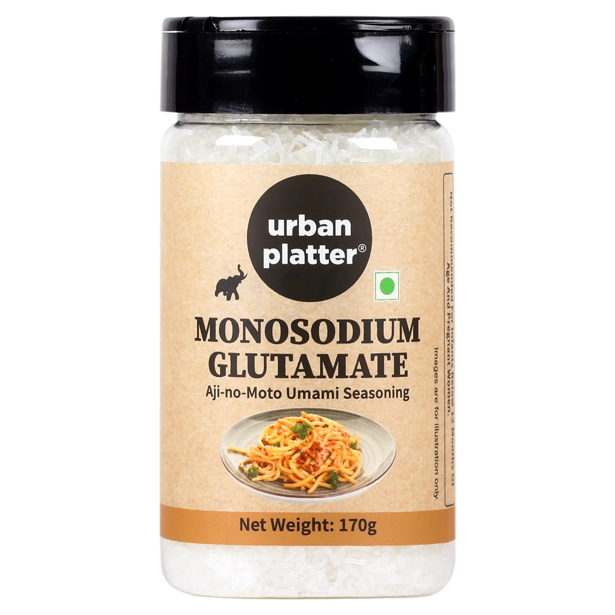 Monosodium Glutamate (MSG) Shaker Jar, 170g (Aji-no-Moto Umami Seasoning, Taste Enhancer, Great for Asian Cuisine | Make Street Style Indo-Chineese Food at Home)