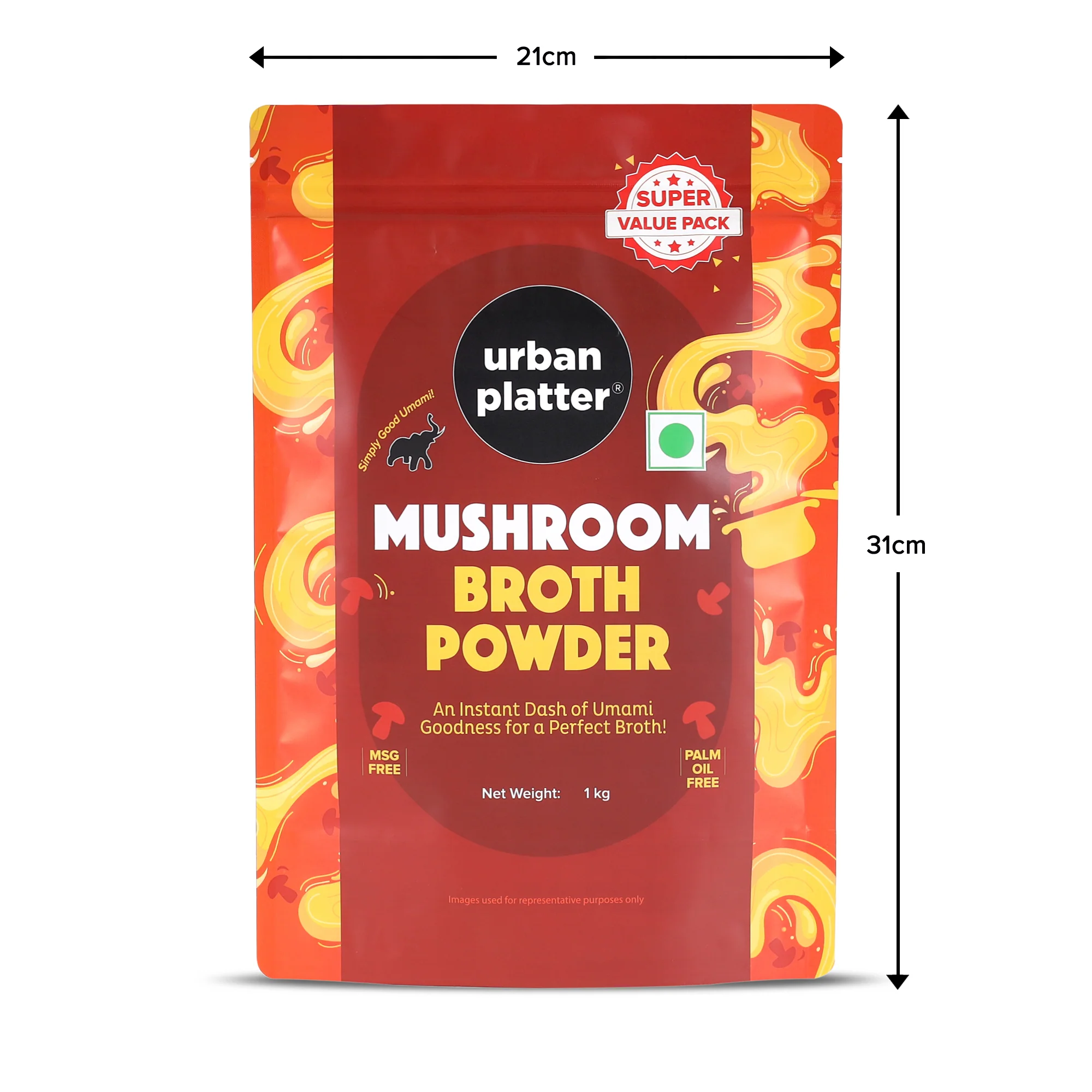 Mushroom Bouillon & Broth Powder, 1kg (Plant-Based | Instant Soup Base | MSG-free | Umami-Rich) - Image 6