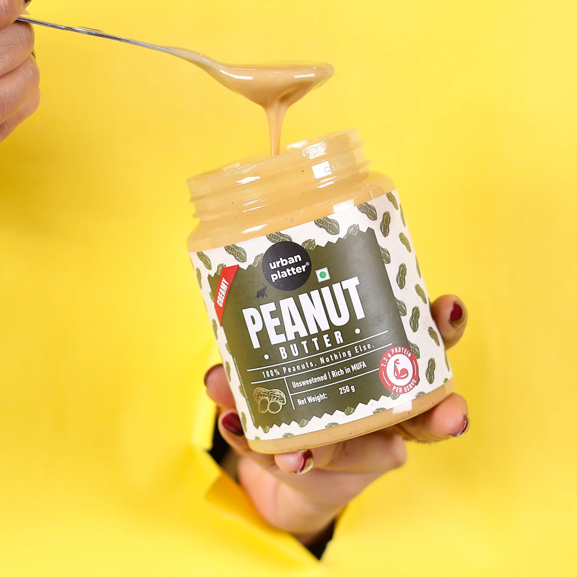 Natural Creamy Peanut Butter, [Unsweetened, No Added Oil] - Image 9