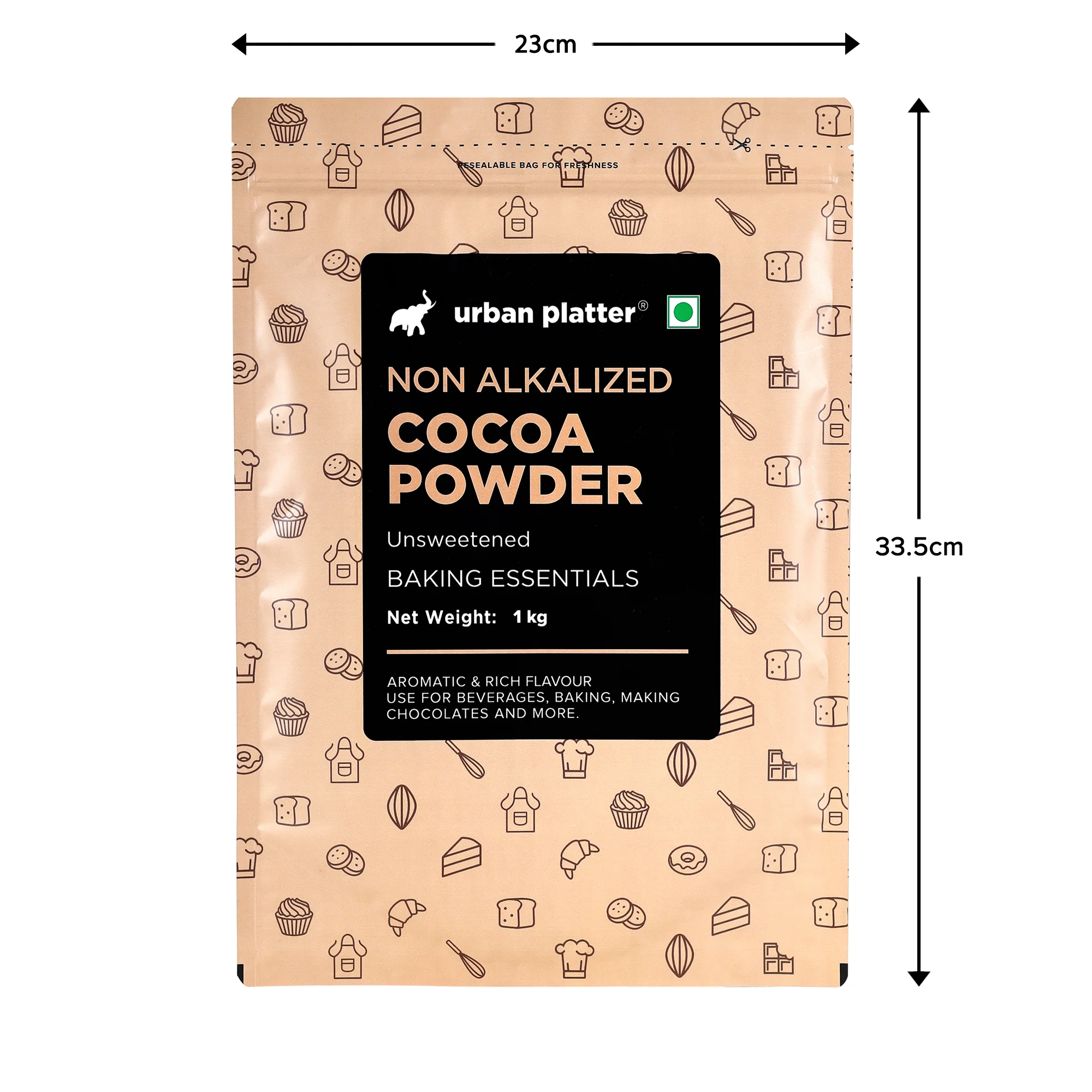 Natural Unsweetened Non Alkalized Cocoa Powder, 1Kg - Image 9
