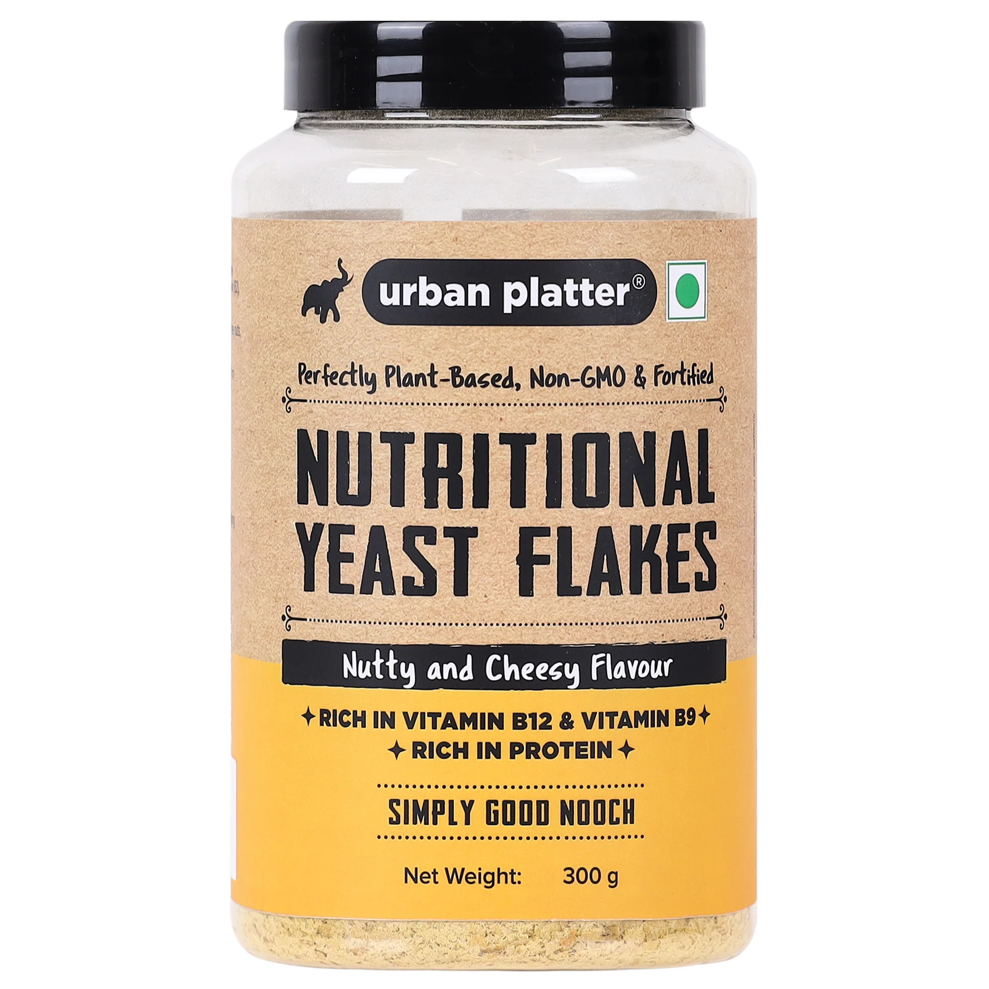 Nutritional Yeast Flakes, 300g (Rich in Vitamin B12, Gluten-free, Perfectly Plant-Based Nutty and Cheesy Nooch, Savoury Seasoning)