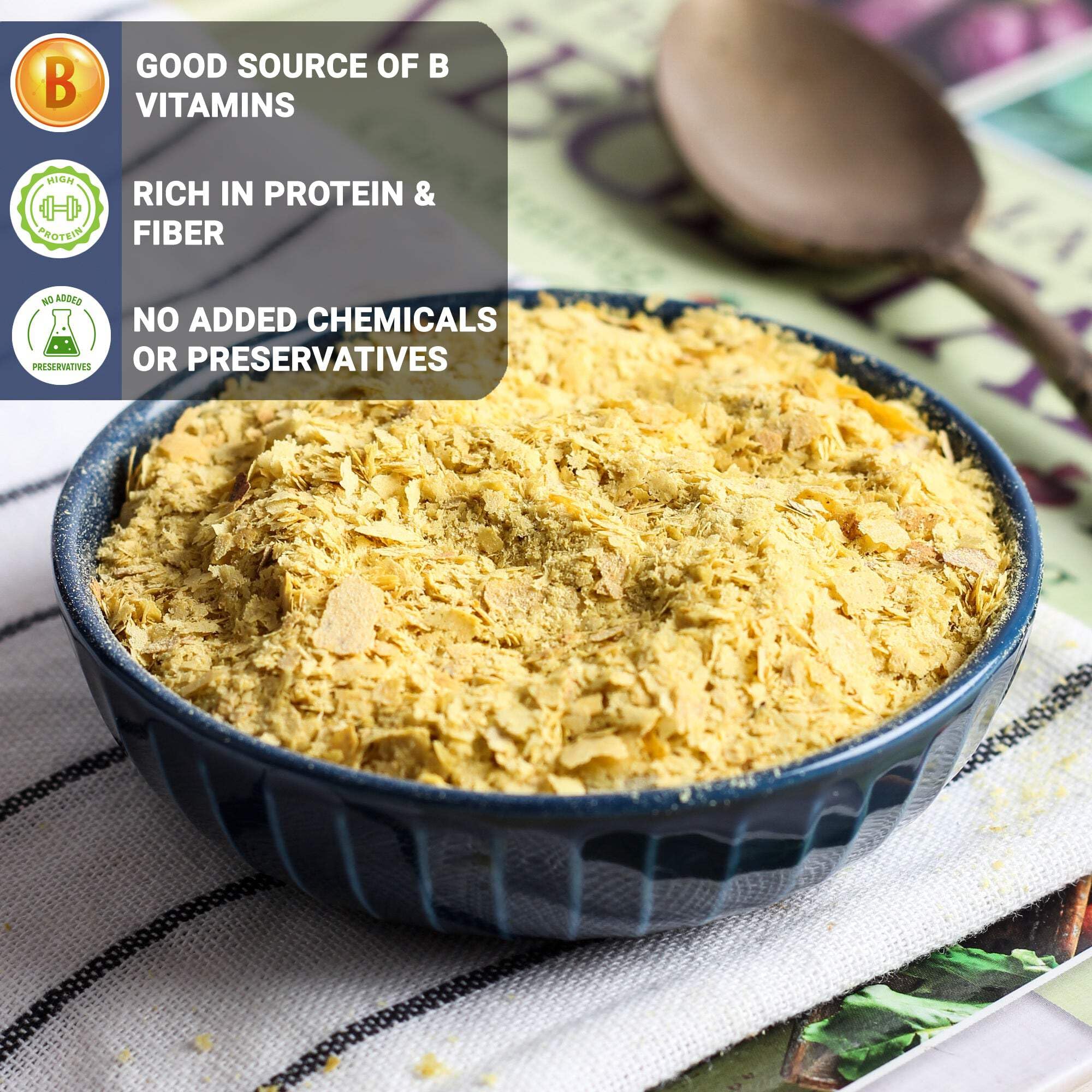 Nutritional Yeast Flakes, 300g (Rich in Vitamin B12, Gluten-free, Perfectly Plant-Based Nutty and Cheesy Nooch, Savoury Seasoning) - Image 5