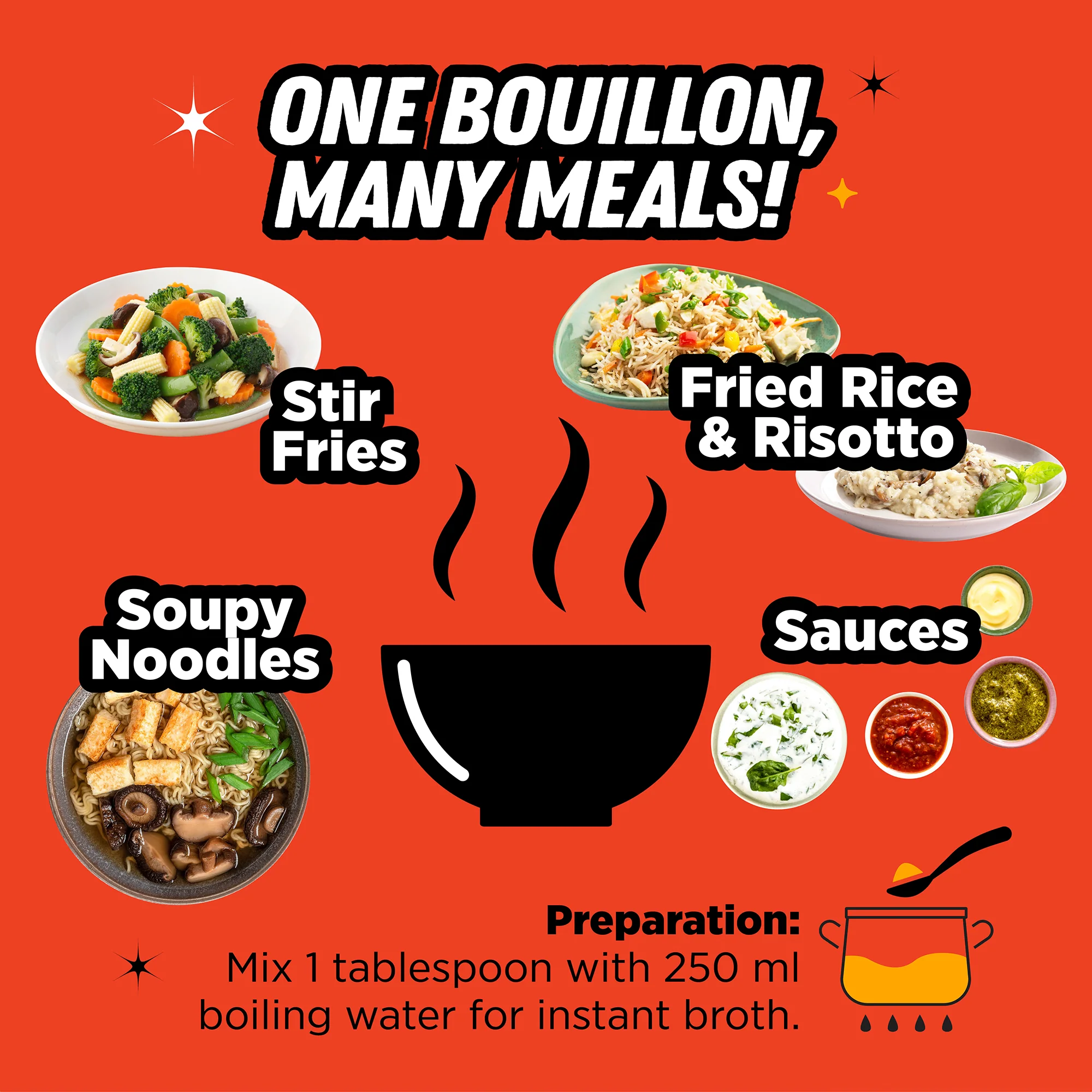 One in a Bouillon, 200g (Instant Vegetable Broth Powder | Perfectly Plant-based Umami Base | Clean-Label | Additive, Preservative and MSG free) - Image 8